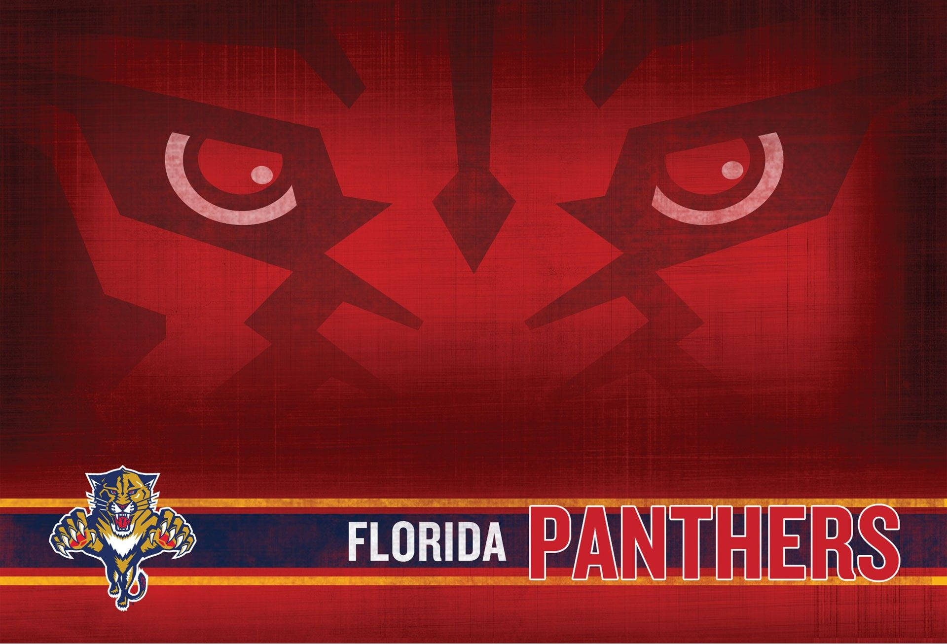 Florida Panthers, red, glowing eyes, Full HD Desktop Wallpaper