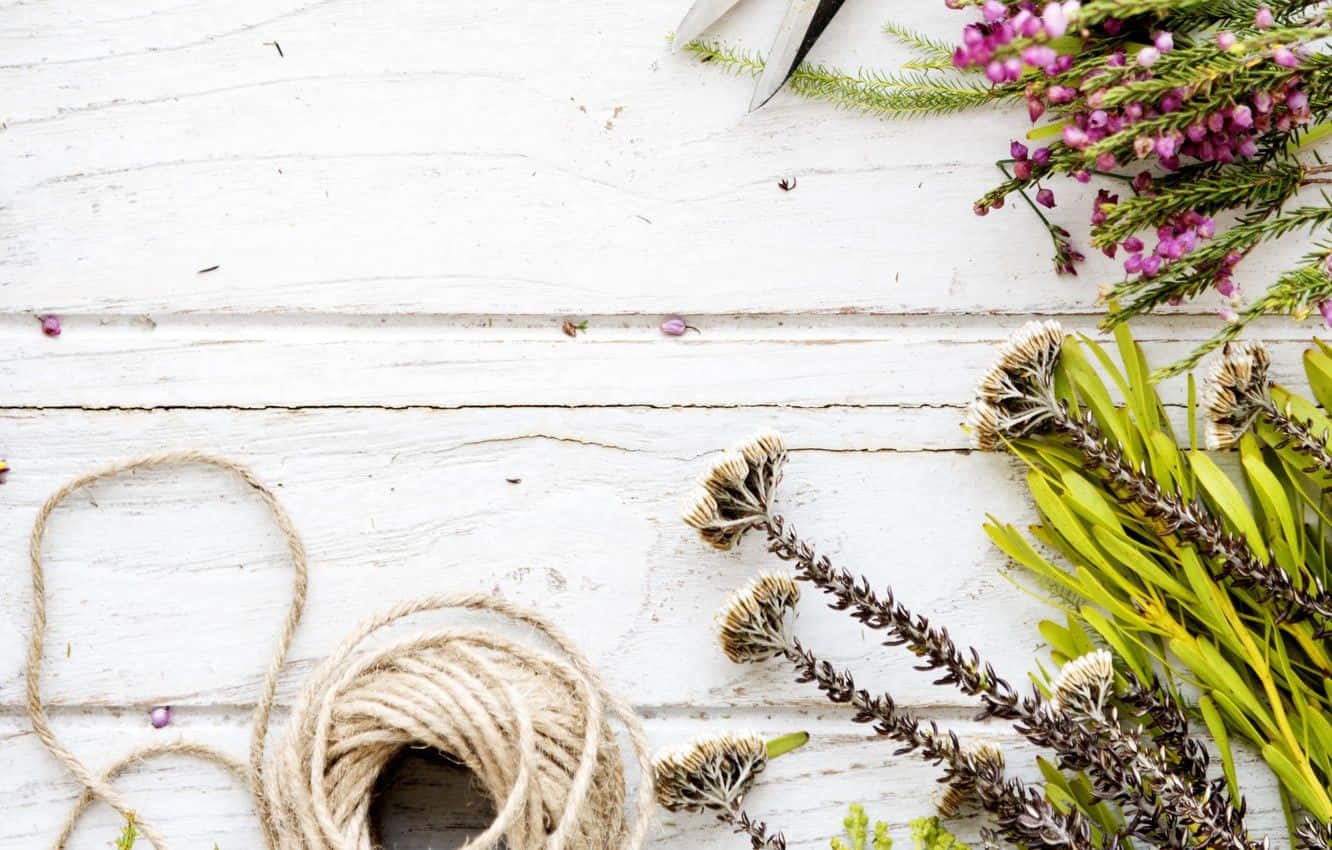 florist, dried flowers, twine, HD Desktop Wallpaper
