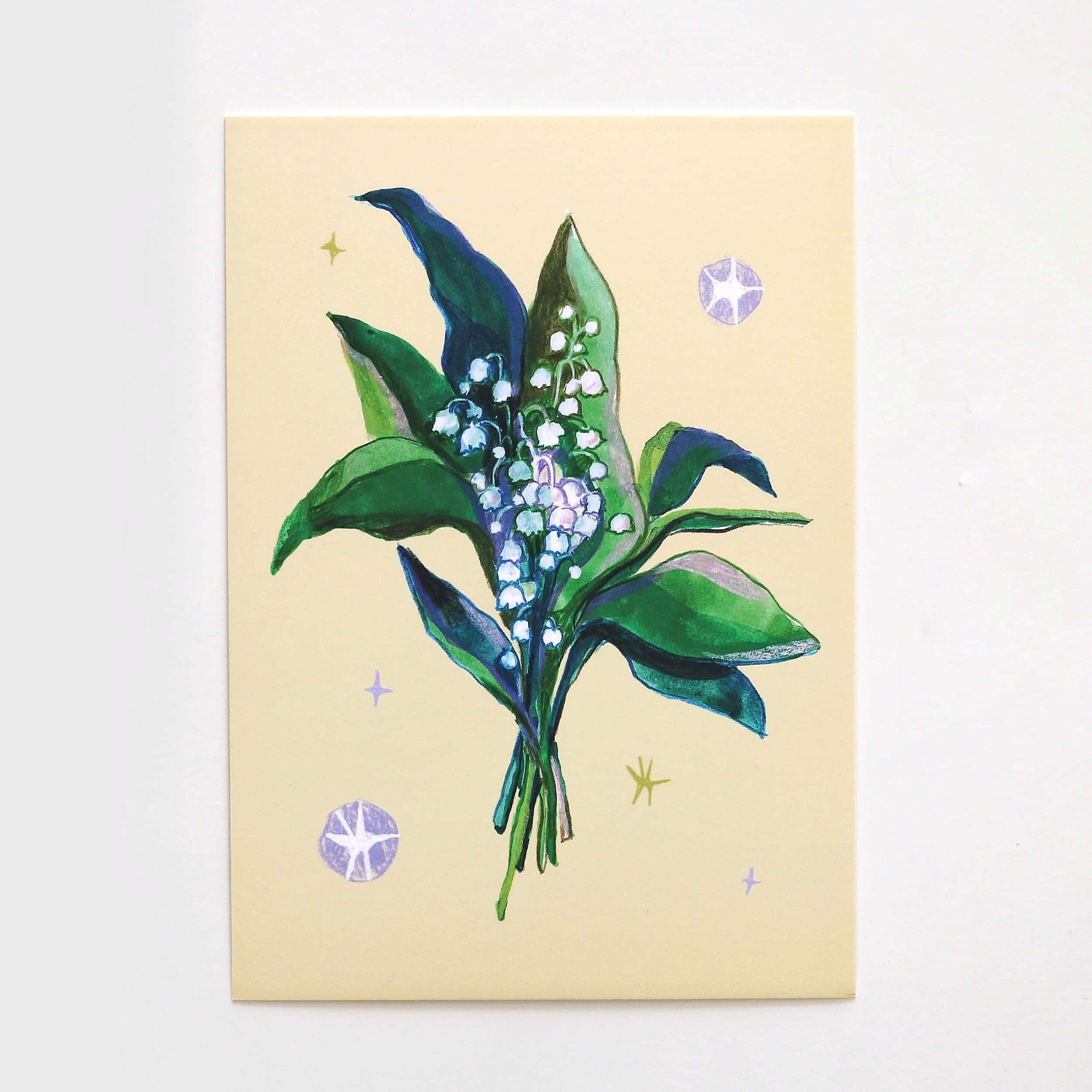 lily of the valley, watercolor illustration, bouquet, Full HD Desktop Wallpaper