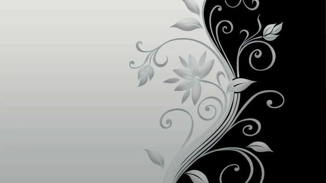 Flower Black And White