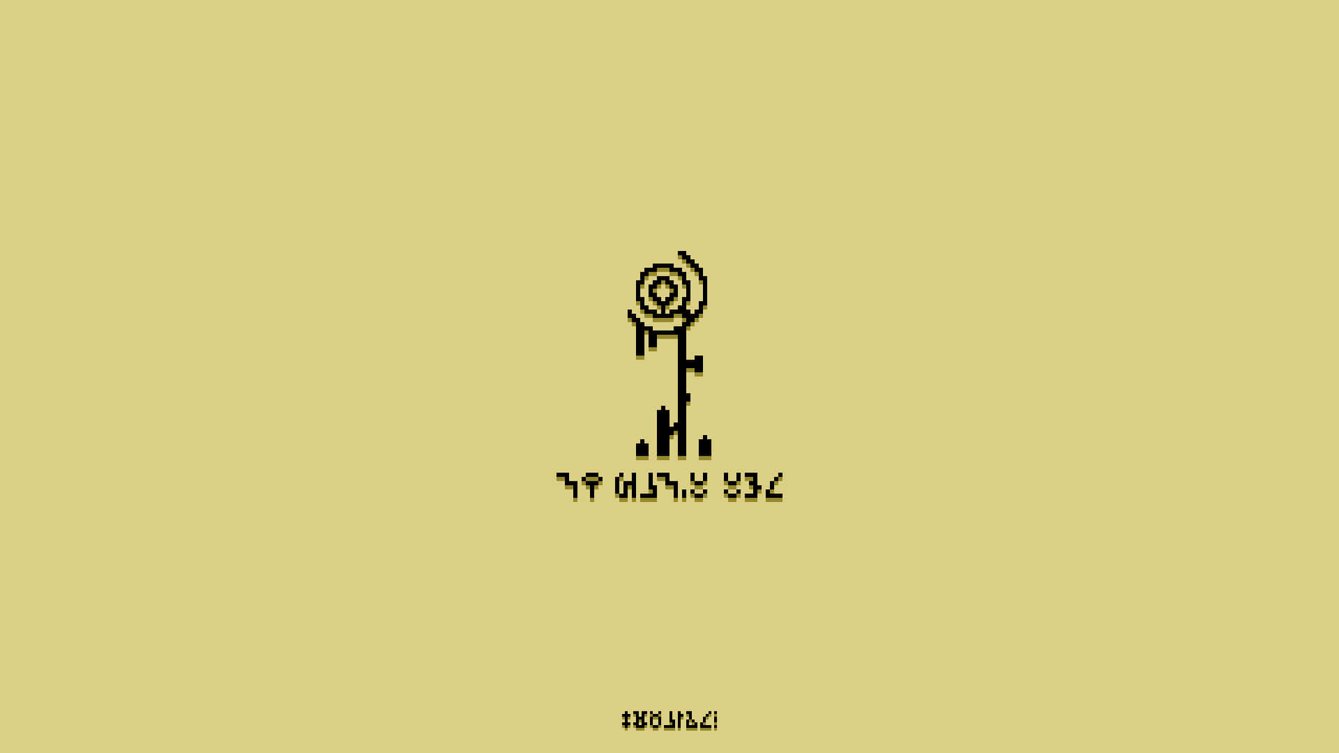 Cryptic Minimalist Flower, pixelated black lollipop icon, dripping candy, Full HD Desktop Wallpaper