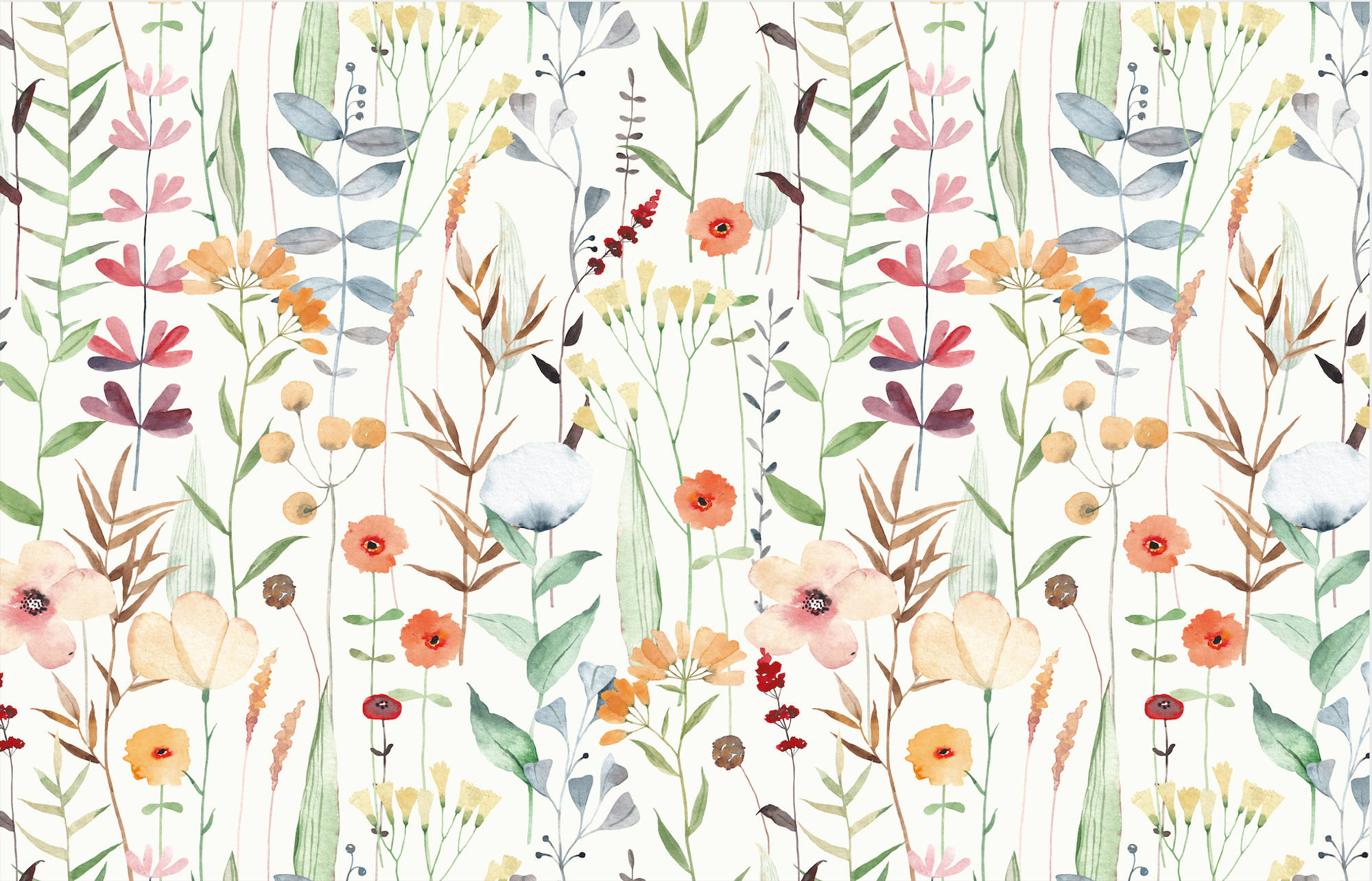 flower design, watercolor art, soft pink, Full HD Desktop Wallpaper