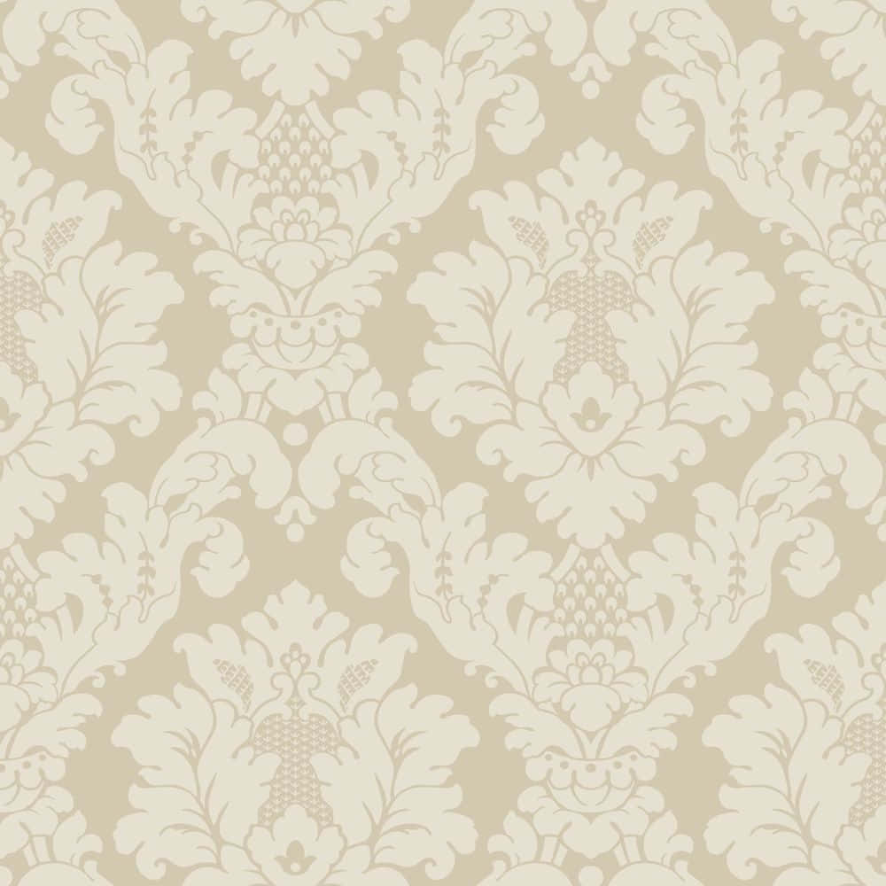 Conventional Classic Wall Art, damask, cream floral motifs, SD Desktop Wallpaper