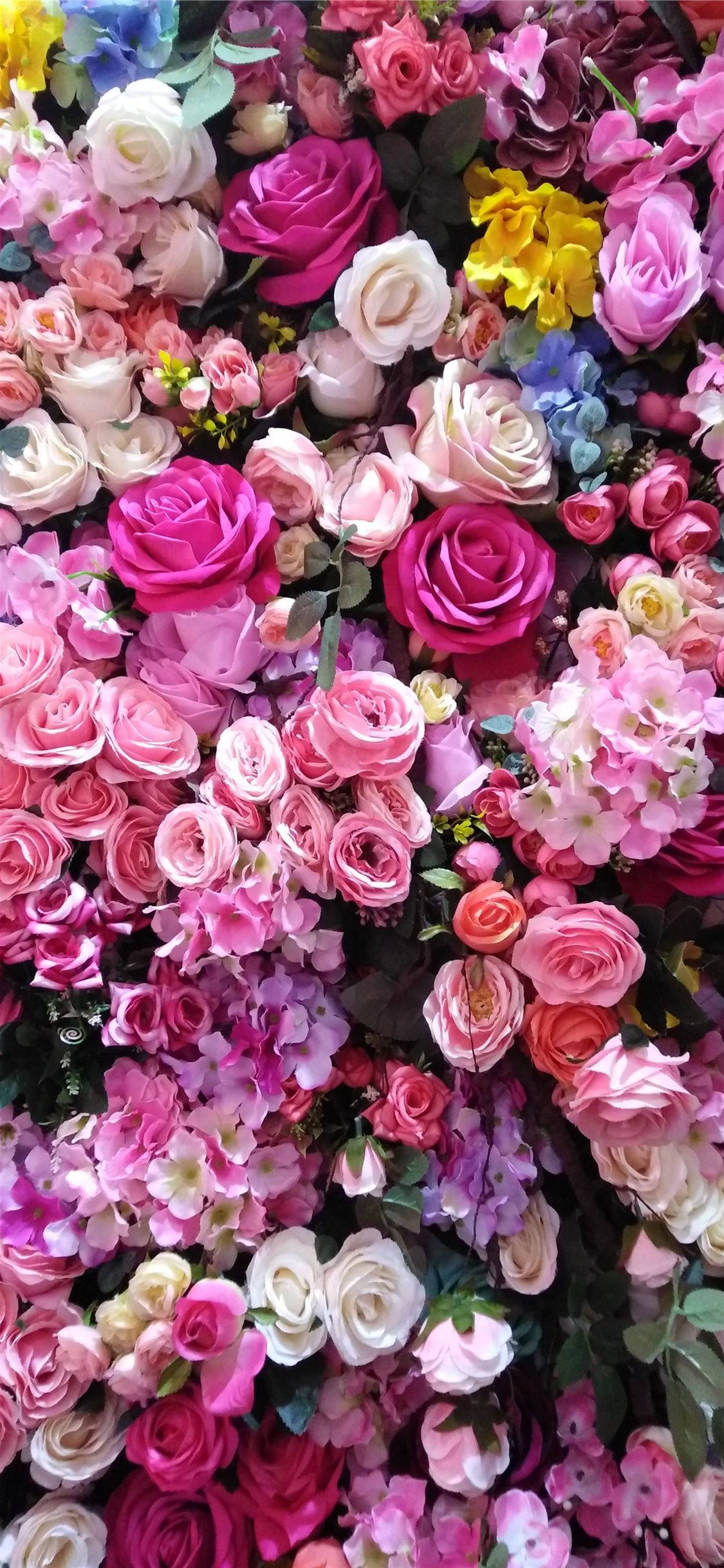 flower, pink roses, floral tapestry, Full HD Phone Wallpaper