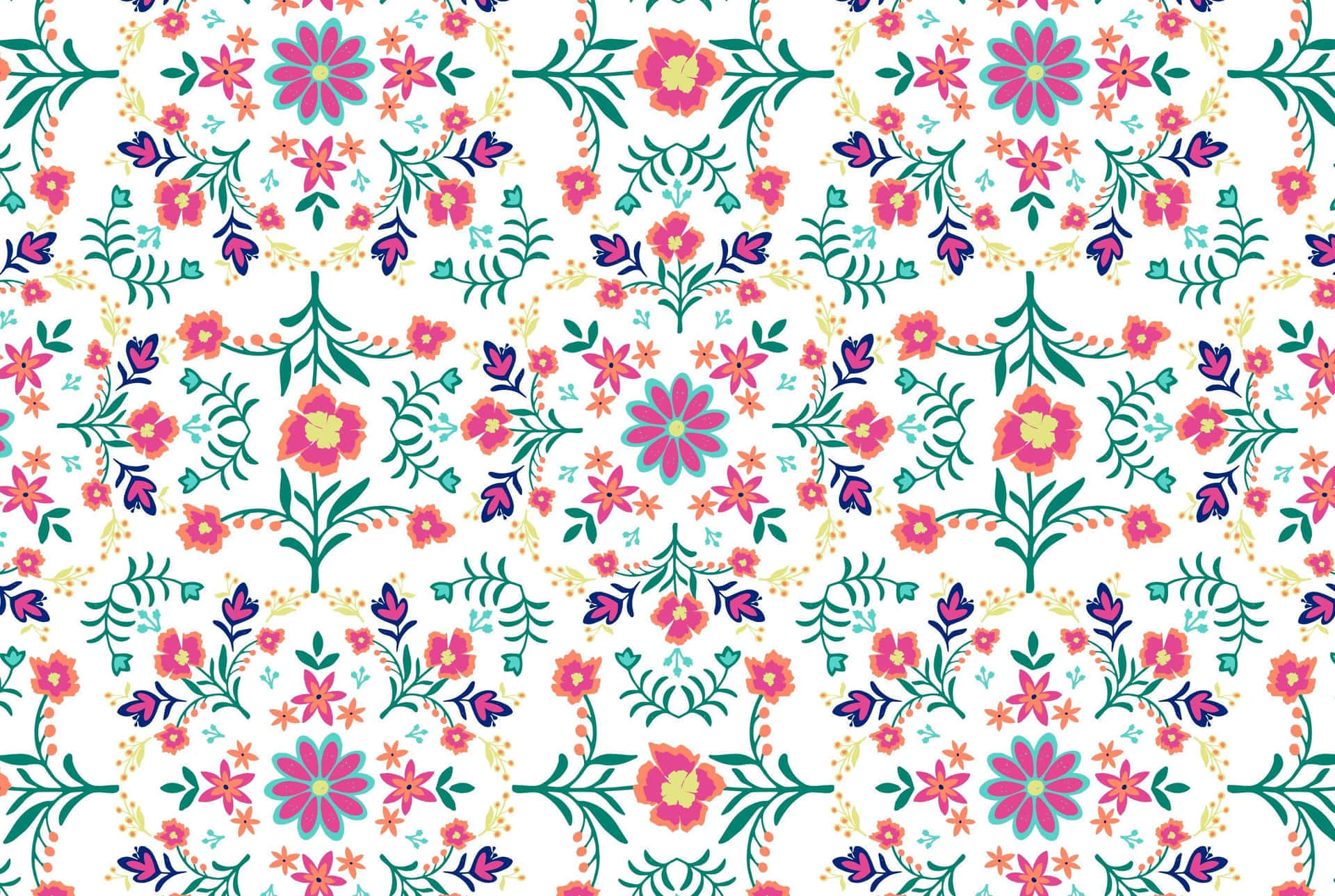 colorful floral pattern background, pink, purple, Full HD Desktop Wallpaper