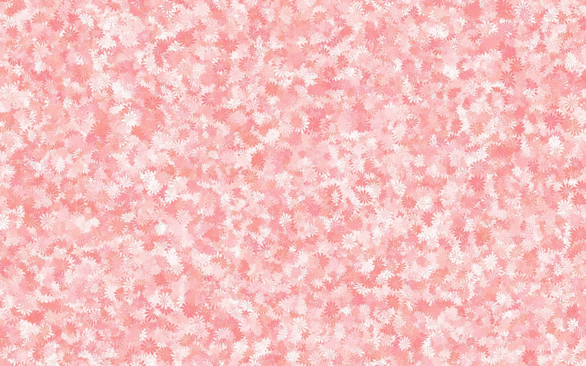 pink flower smatter, soft pink, white floral pattern, Full HD Desktop Wallpaper