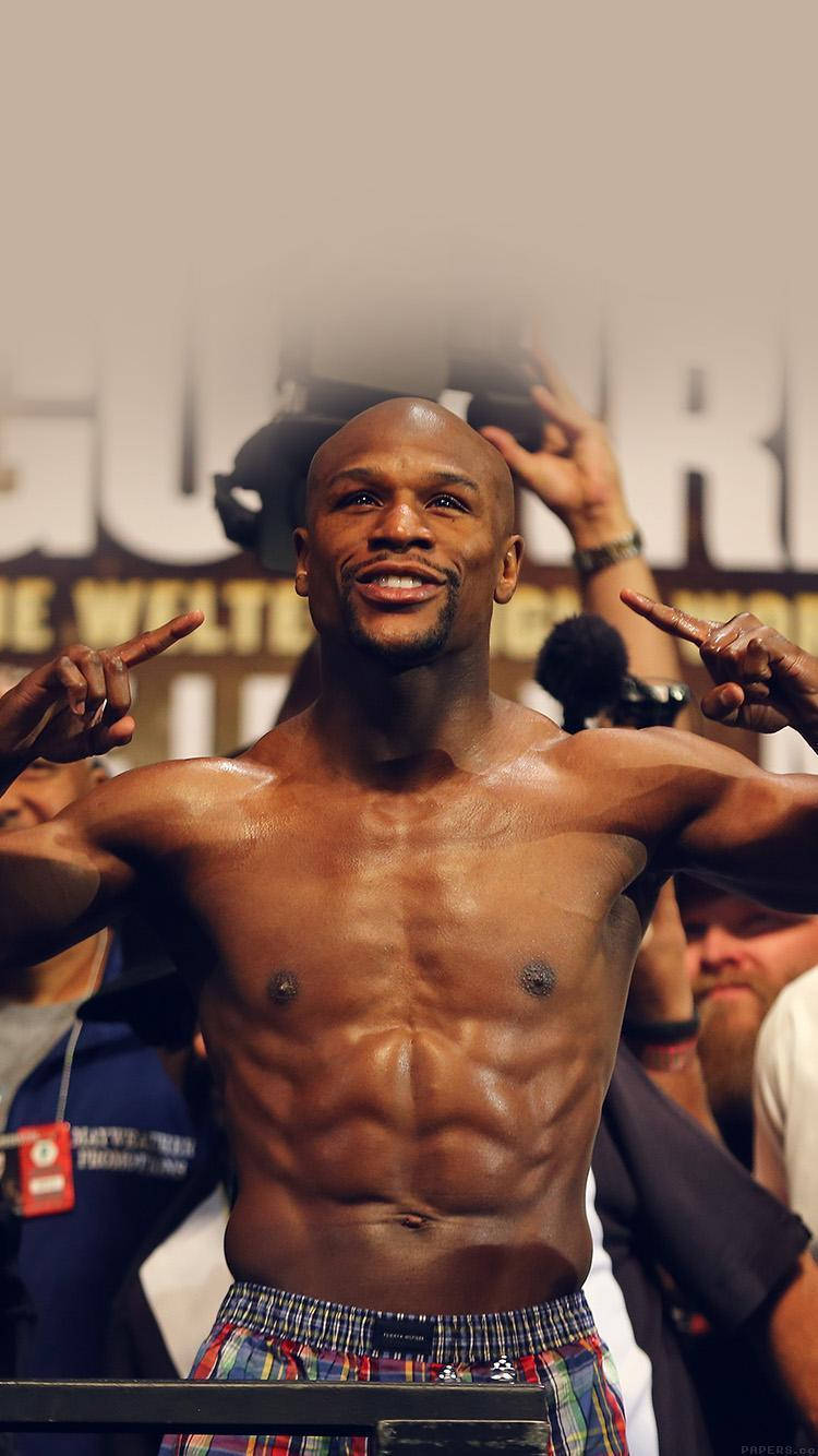 Floyd Mayweather, championship banner, blurred crowd, HD Phone Wallpaper