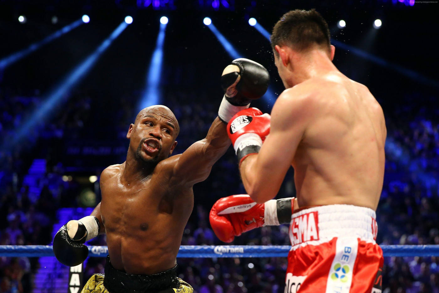 Floyd Mayweather, jab, ring, HD Desktop Wallpaper