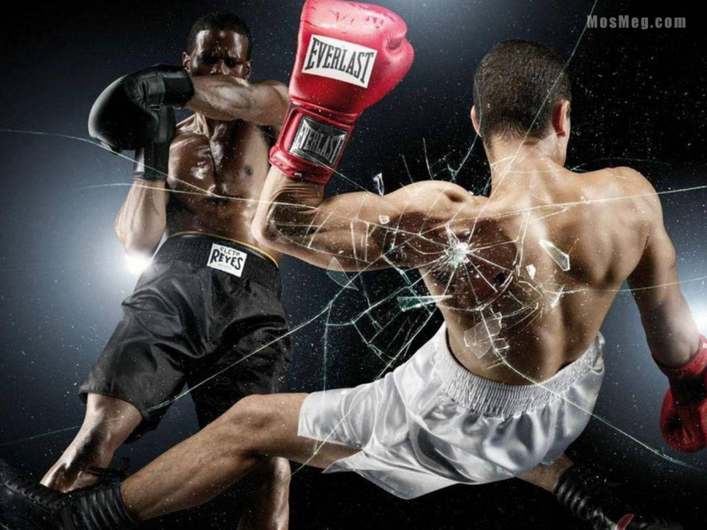 Floyd Mayweather, glass pane, punch, HD Desktop Wallpaper