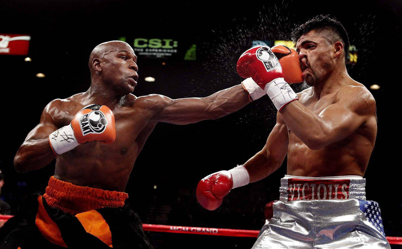 Floyd Mayweather, ring, punch, HD Desktop Wallpaper