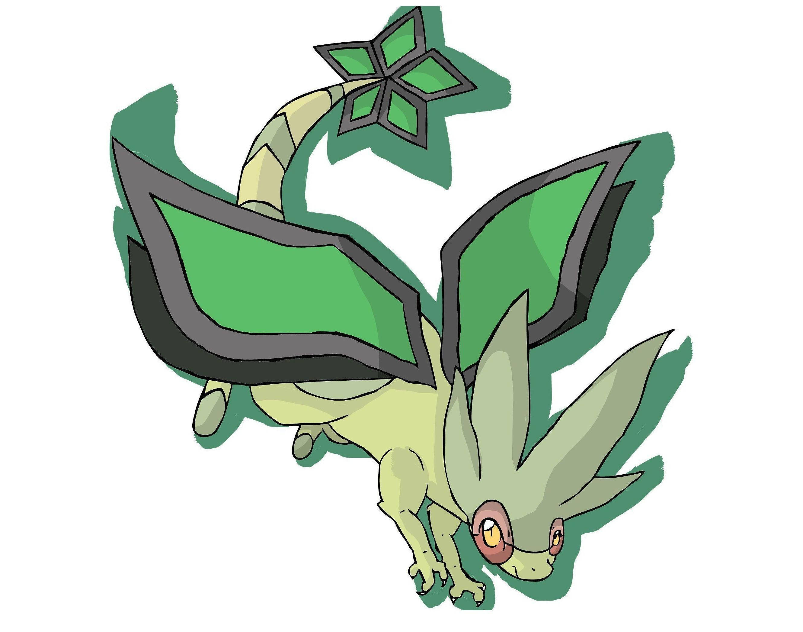 Flygon, green, dragon-like, 2K Desktop Wallpaper