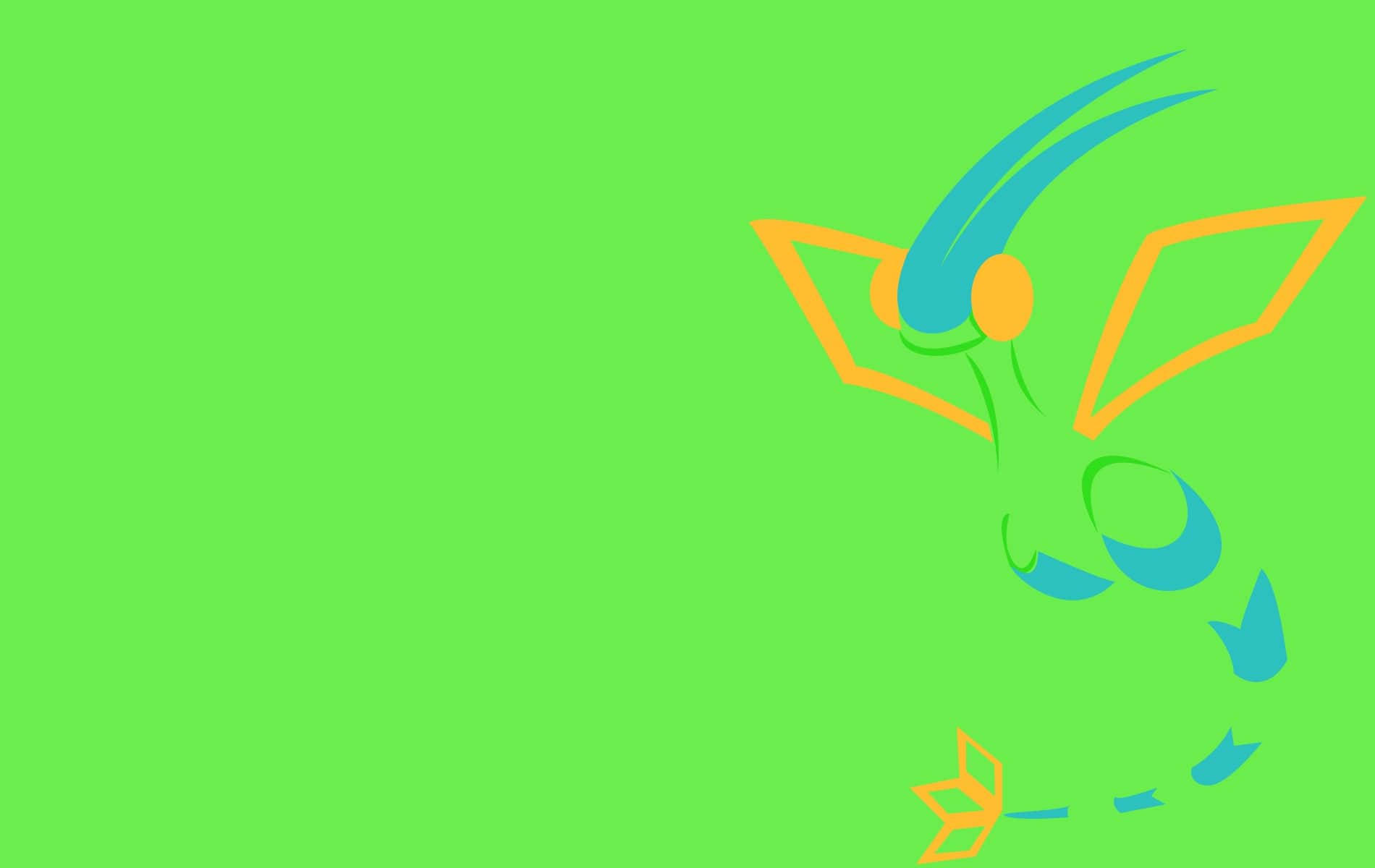 Flygon, bright green, blue and orange accents, HD Desktop Wallpaper