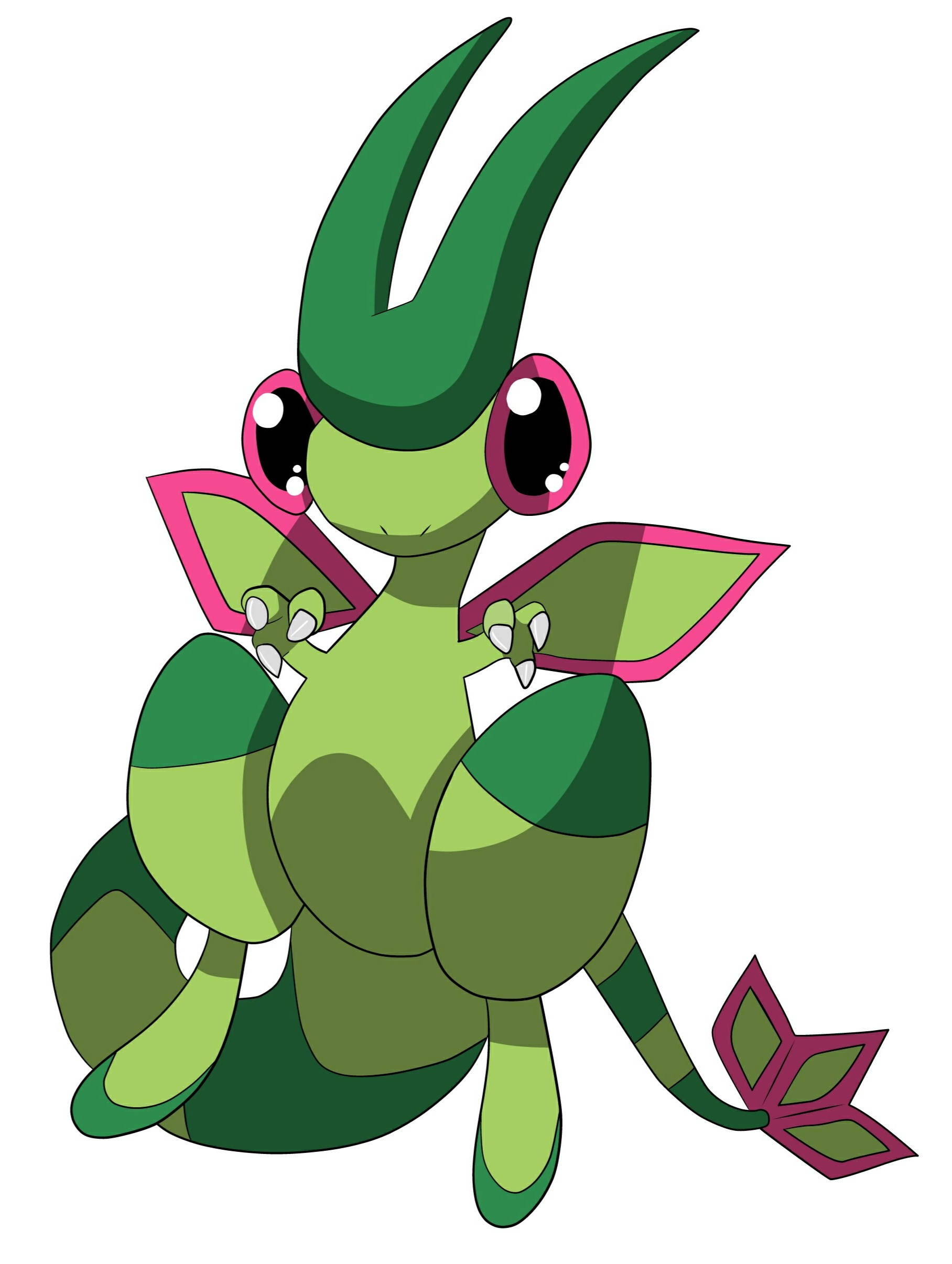 Flygon, green, pink eyes, Full HD Phone Wallpaper