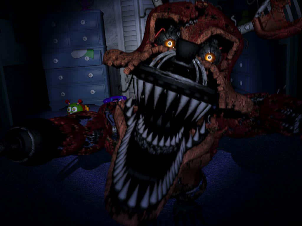Fnaf Foxy, five nights at freddy's, red animatronic, SD Desktop Wallpaper