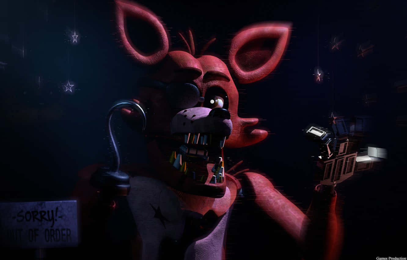 Fnaf Foxy, red animatronic fox, hook, HD Desktop Wallpaper