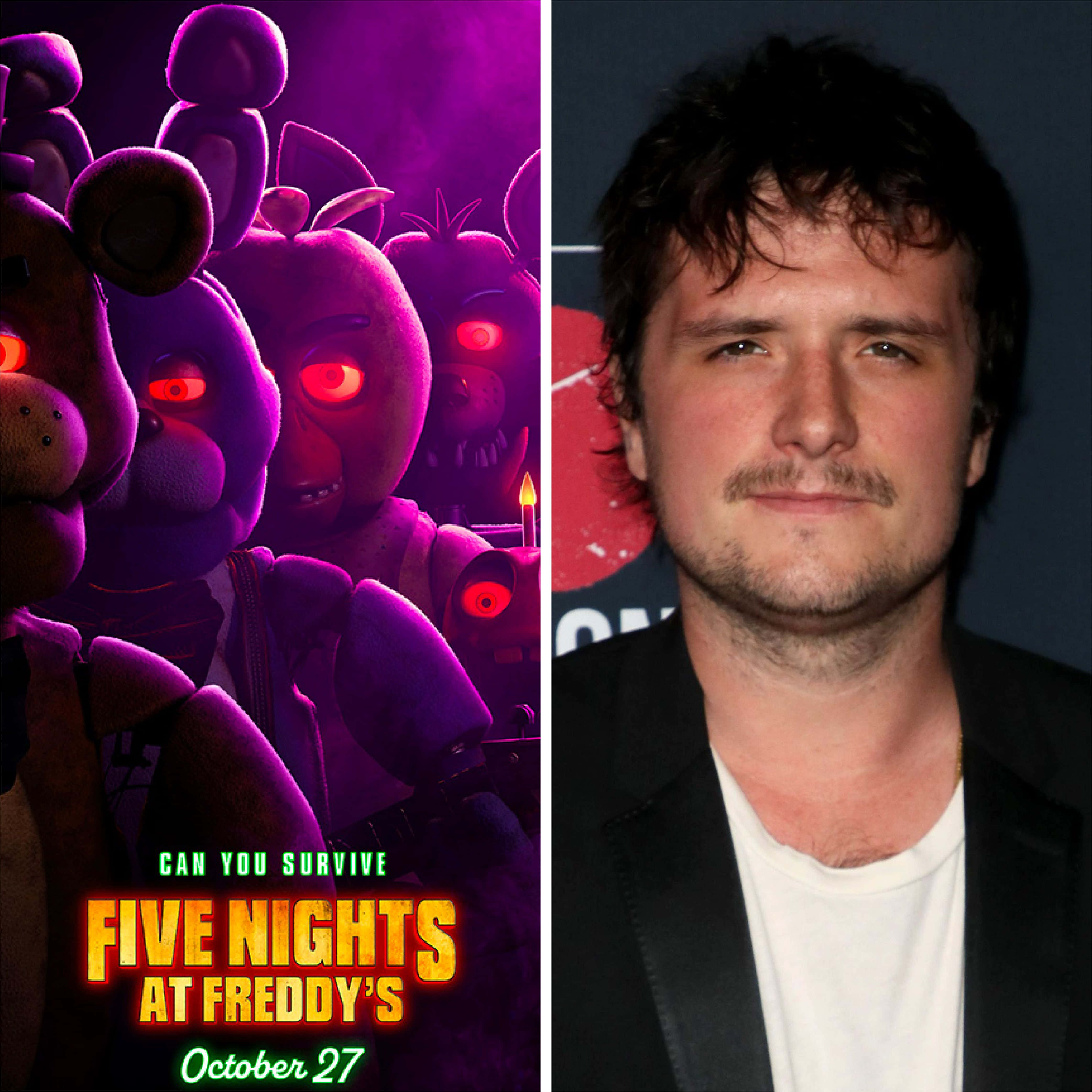 Fnaf Movie, purple animatronics, glowing red eyes, 4K Desktop Wallpaper