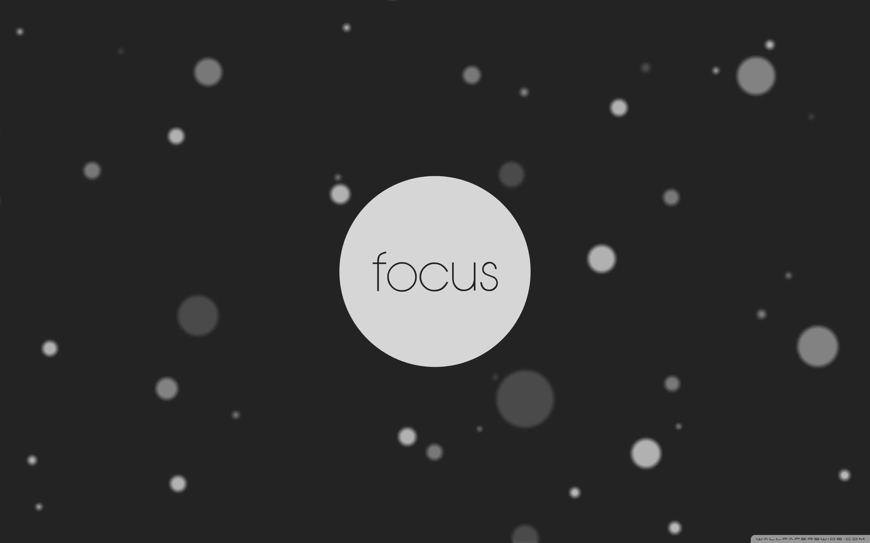 Focused In Circle, light circle, scattered dots, 2K Desktop Wallpaper