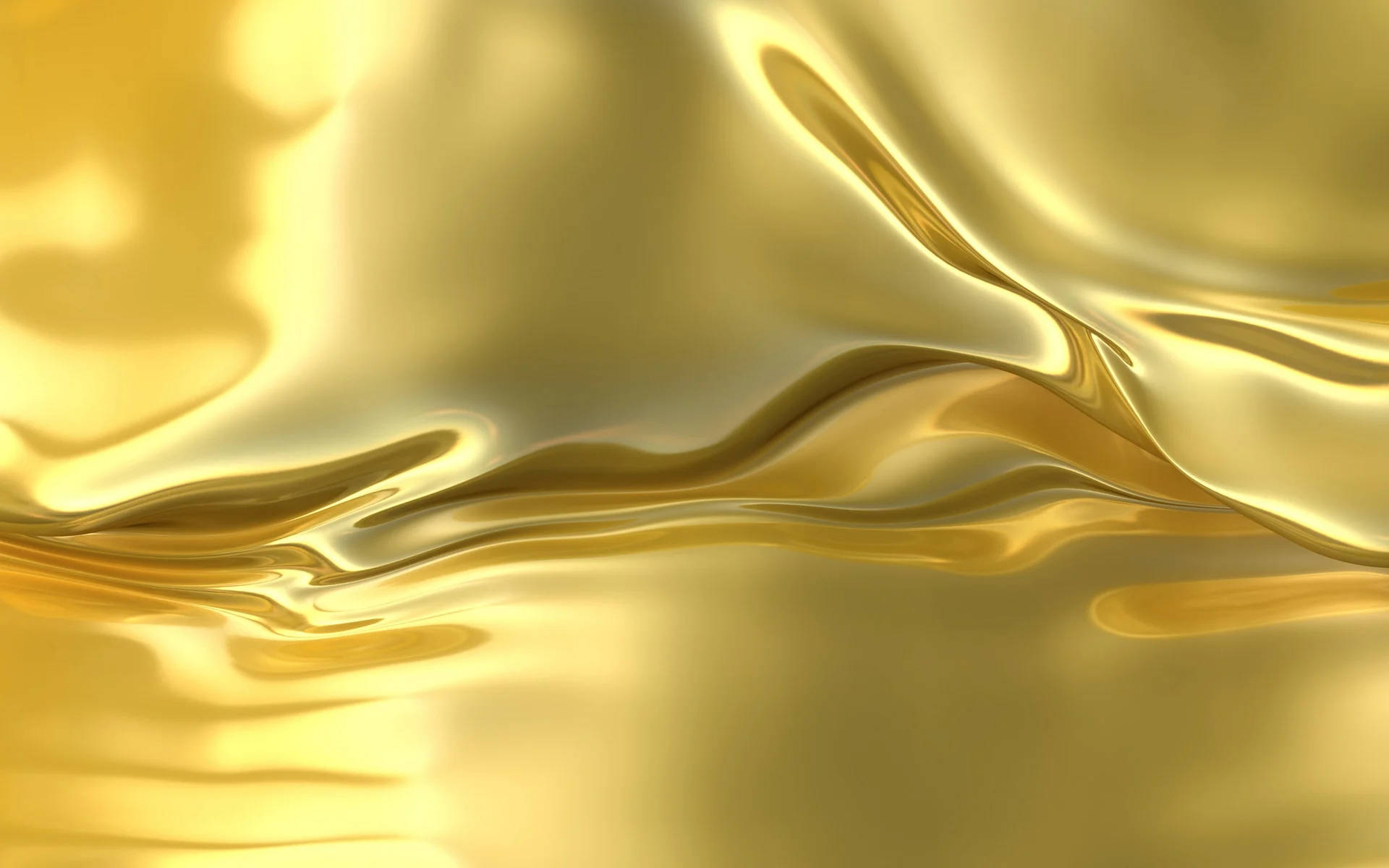 3D Gold Foil, golden fabric, shimmering highlights, Full HD Desktop Wallpaper