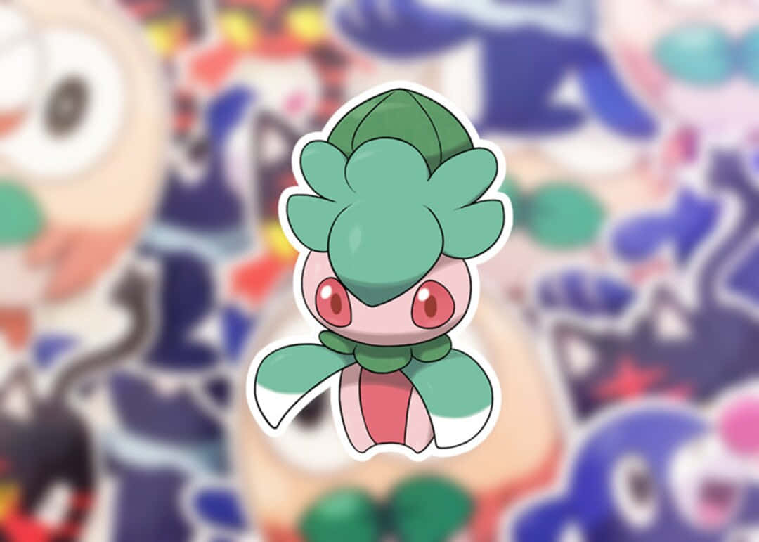 Fomantis, vibrant green, red eyes, SD Desktop Wallpaper