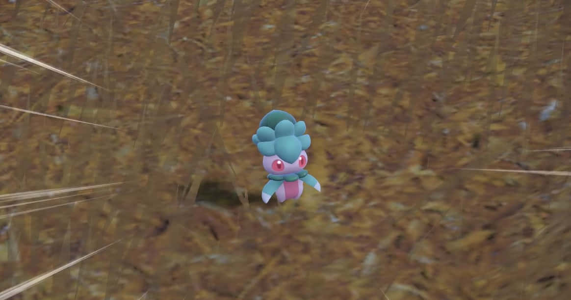 Fomantis, blue and pink, red eyes, SD Desktop Wallpaper
