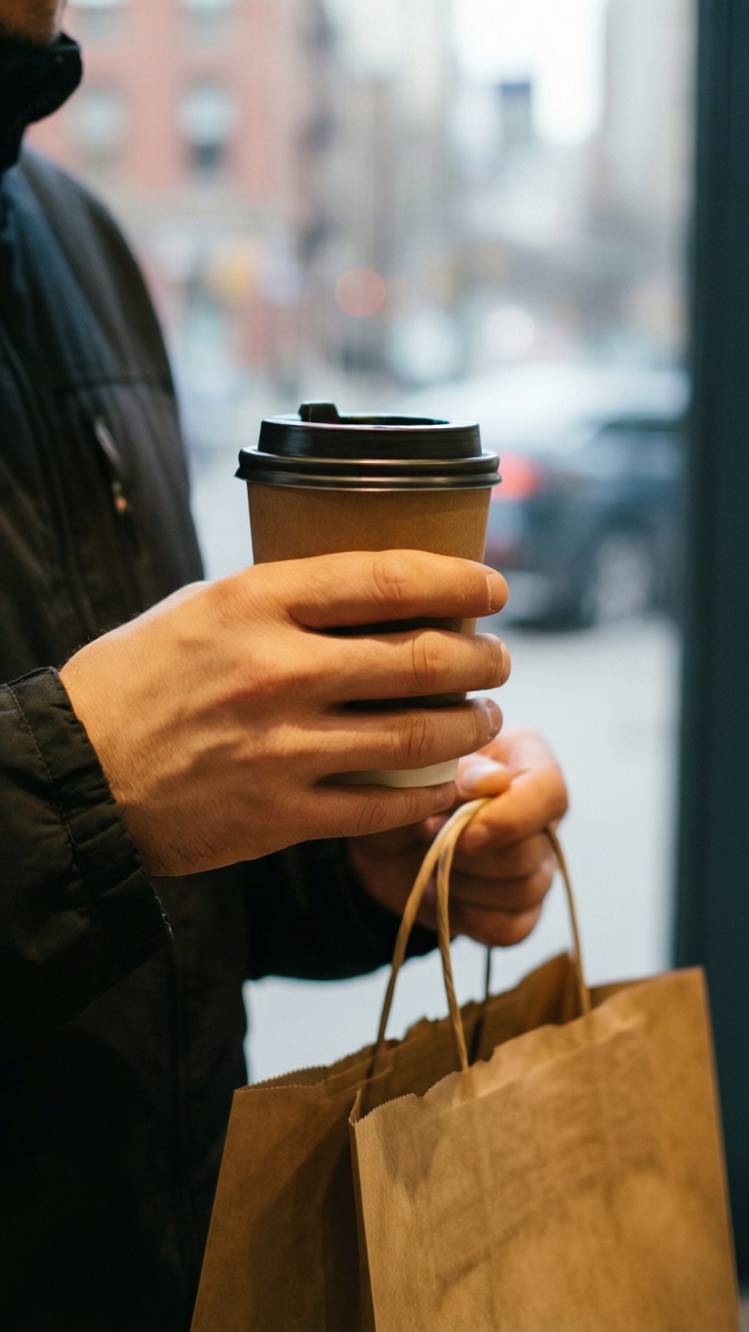 morning coffee delivery, coffee, bag, Full HD Phone Wallpaper