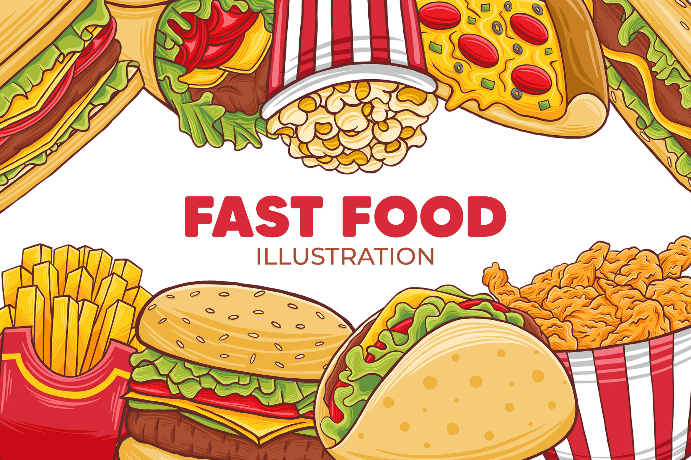 fast food, burgers, tacos, Full HD Desktop Wallpaper