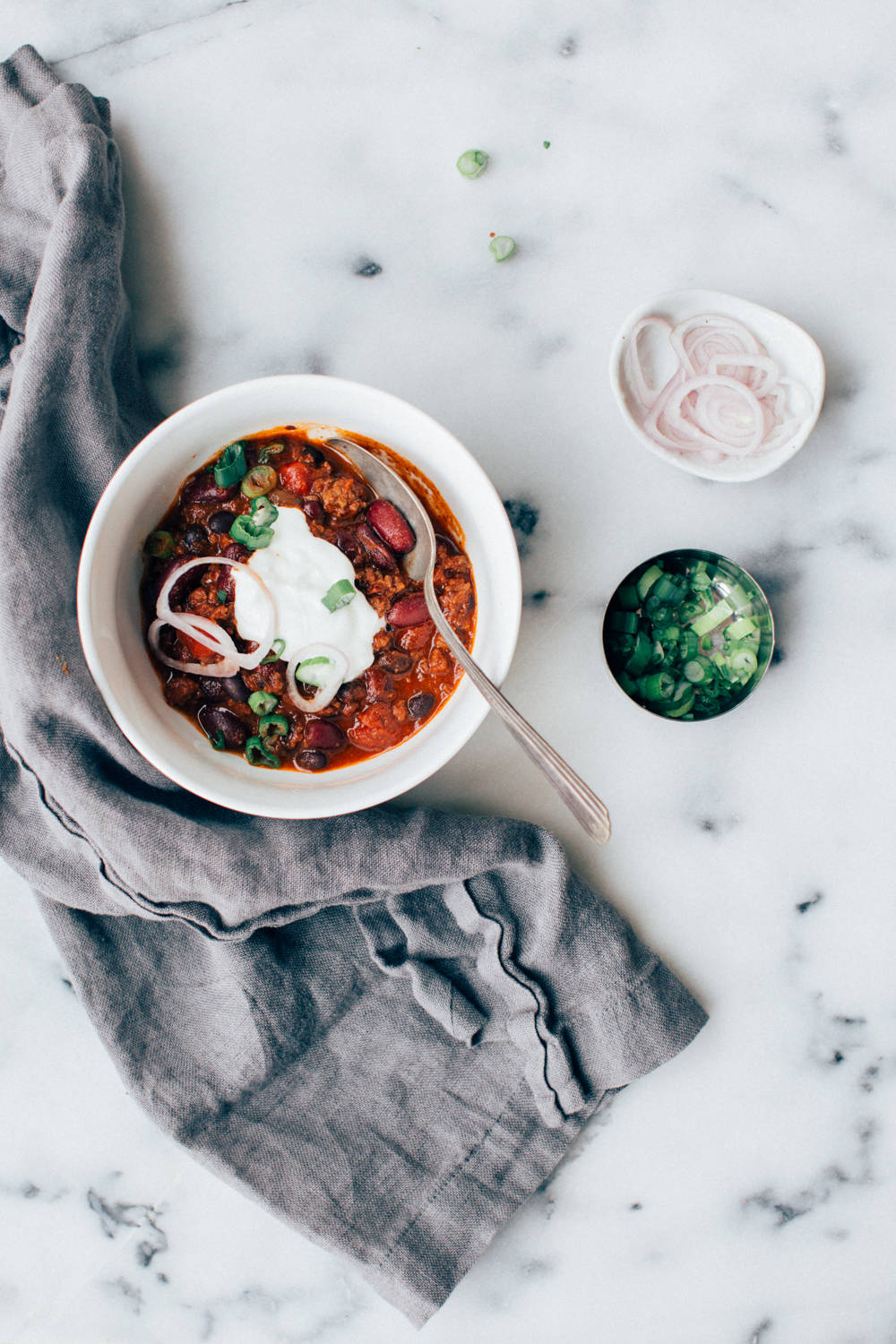 Chili Con Carne, sour cream, green onions, HD Phone Wallpaper
