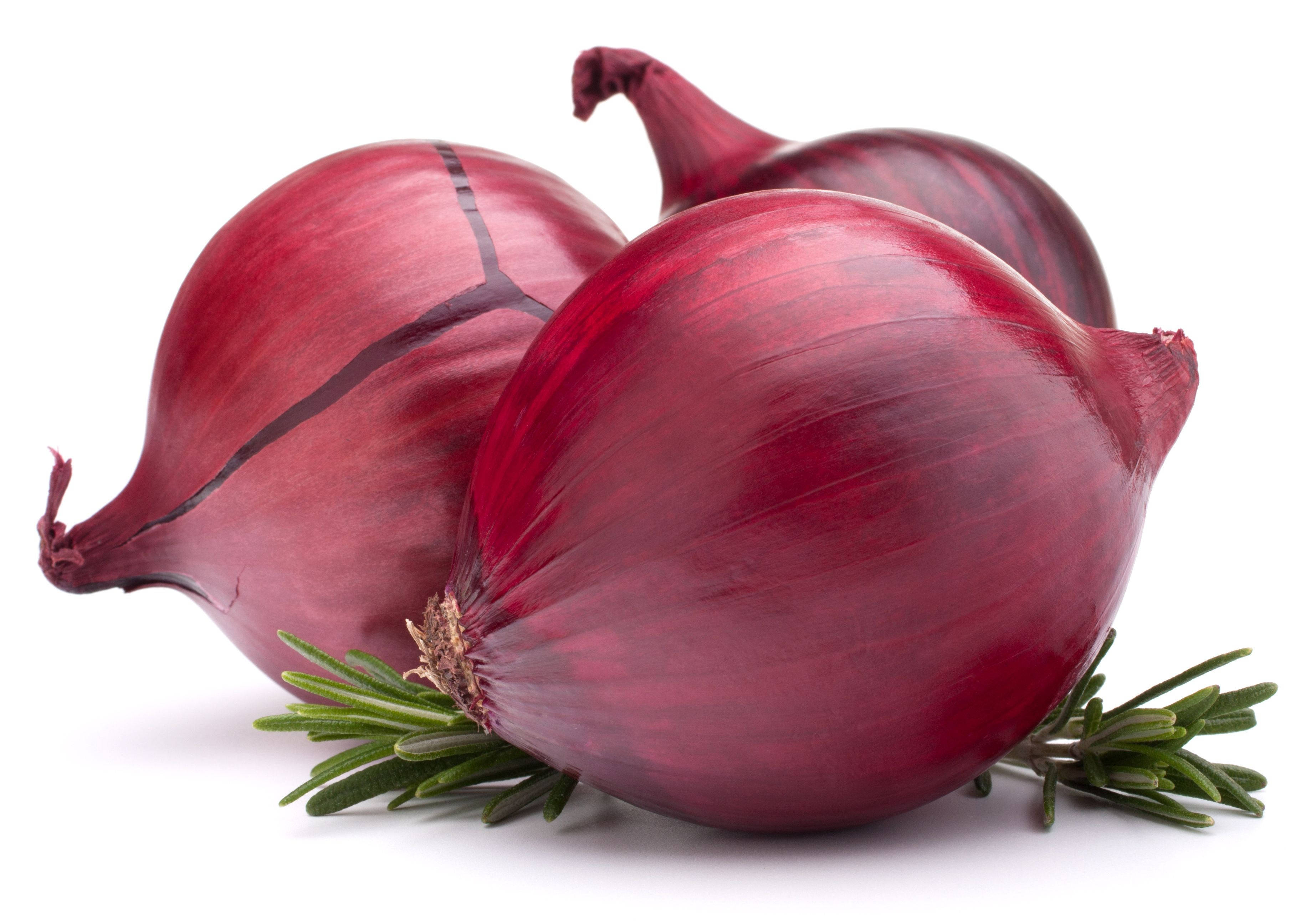 red onions, rosemary, deep purple skins, 2K Desktop Wallpaper