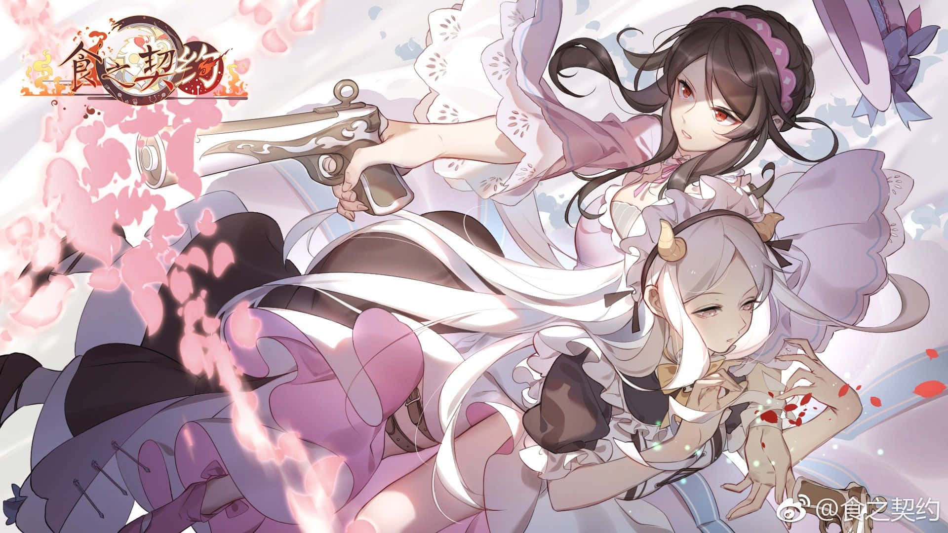 Food Fantasy, anime girls, maid outfits, Full HD Desktop Wallpaper