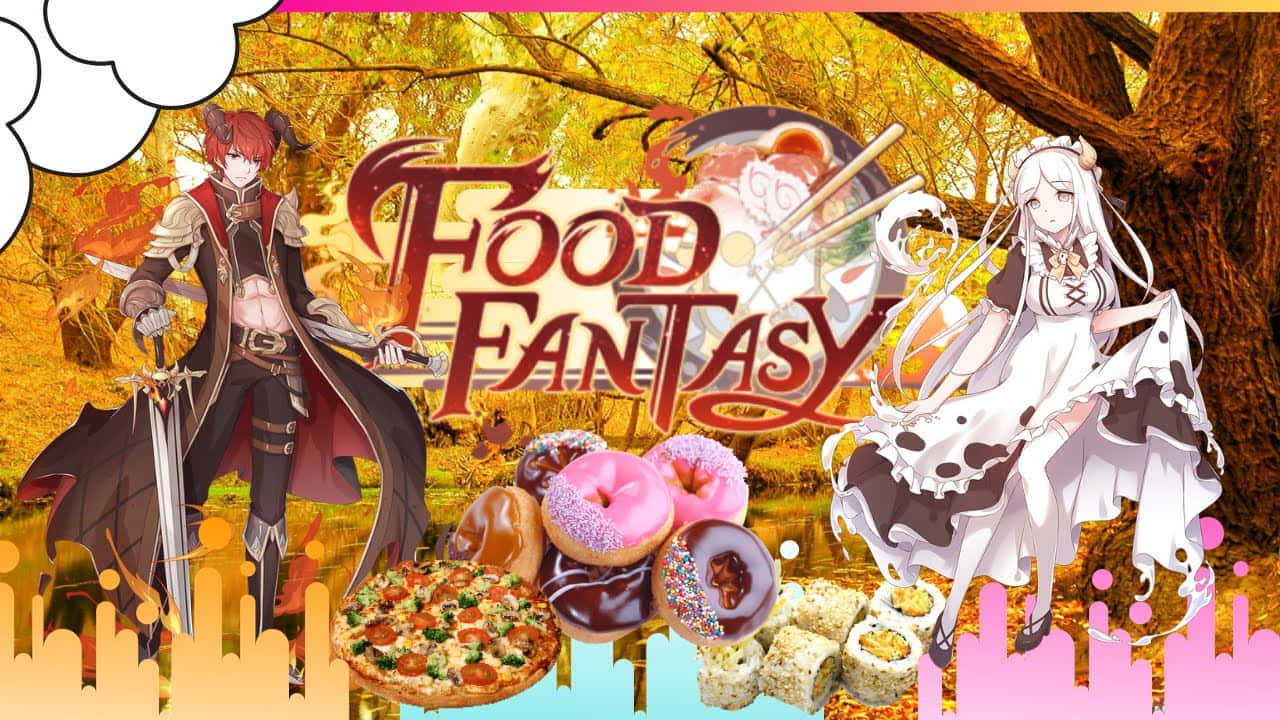 Food Fantasy, pizza donuts, sushi, HD Desktop Wallpaper