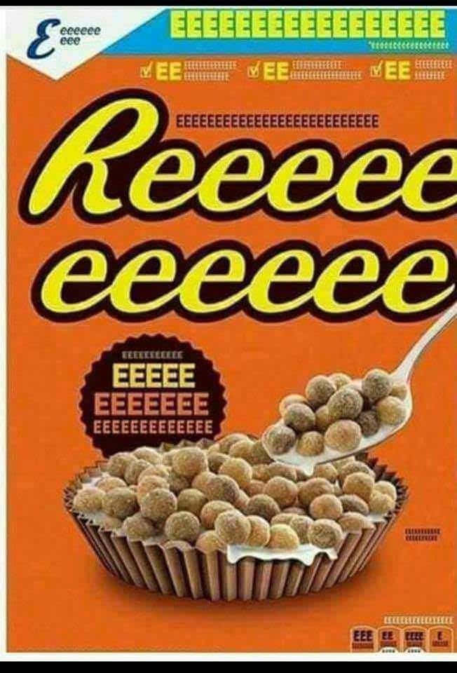 orange cereal box, yellow text, Reeeeeee, SD Phone Wallpaper