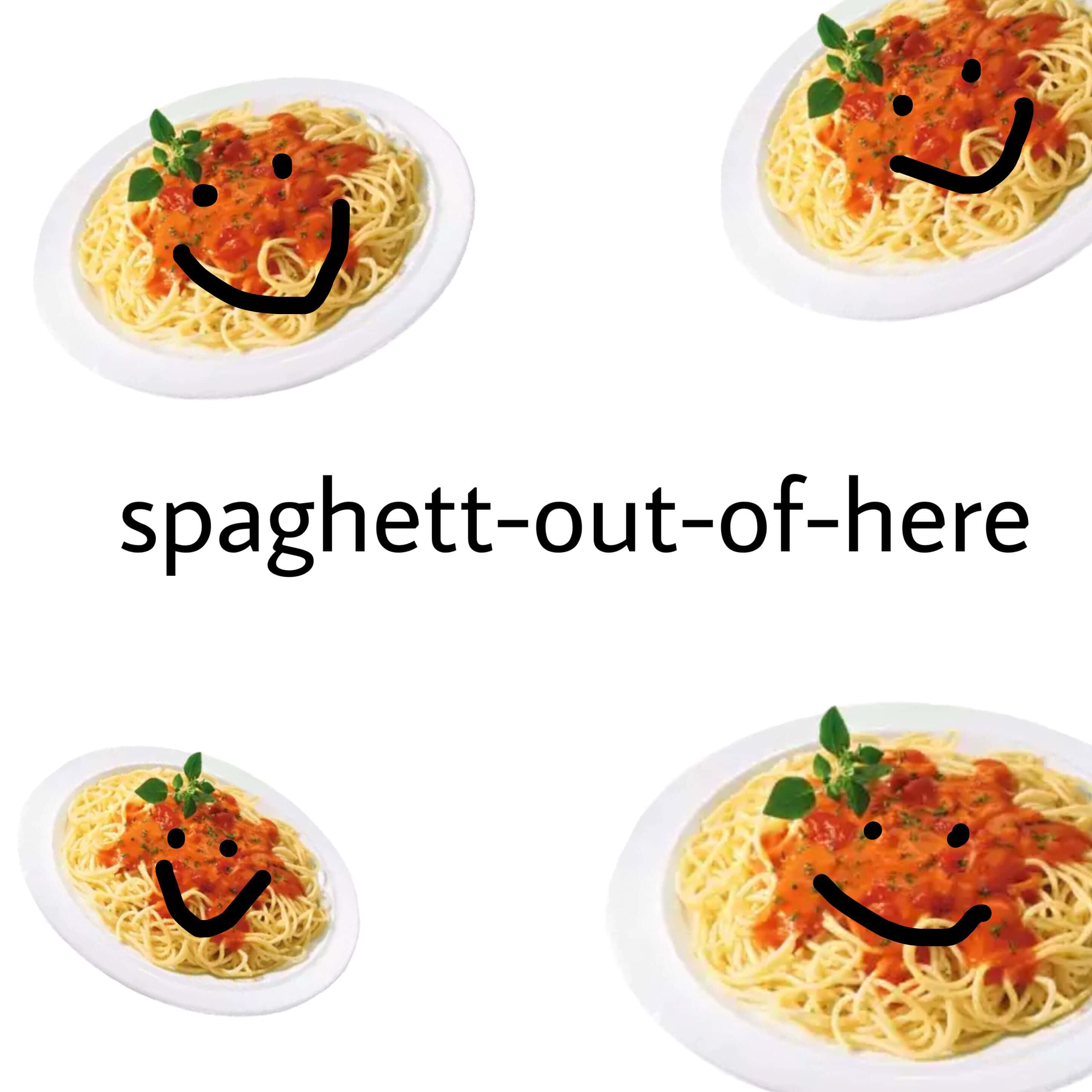 spaghetti, tomato sauce, basil, 2K Desktop Wallpaper