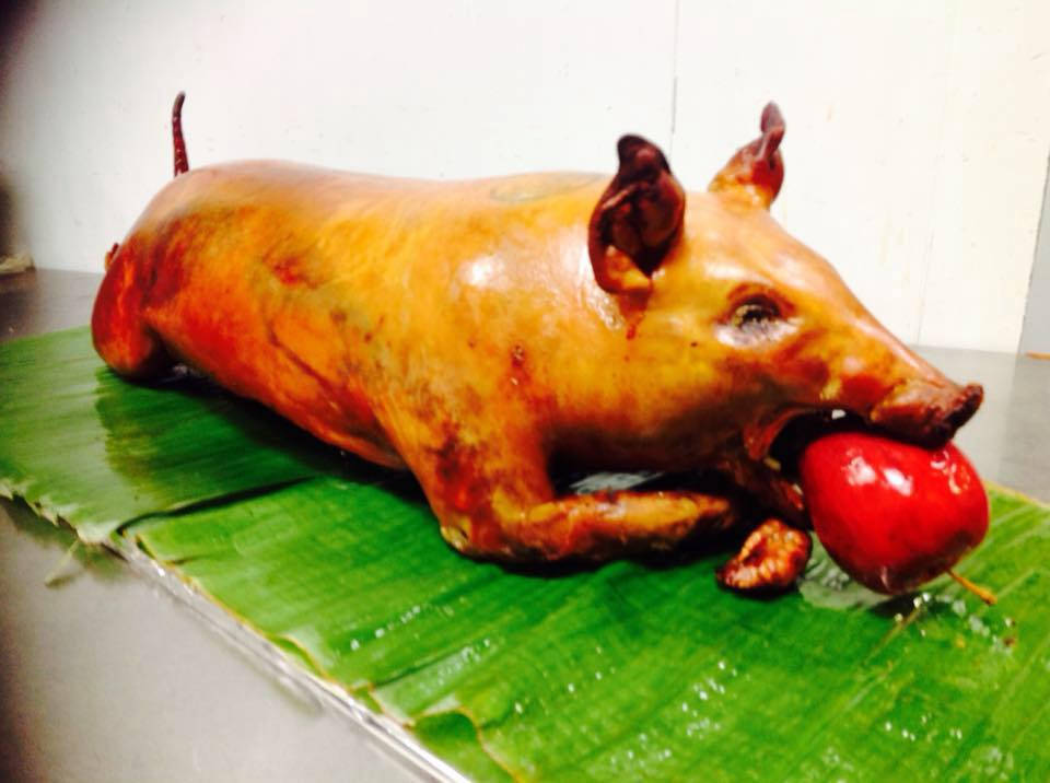 lechon, apple, crispy golden skin, SD Desktop Wallpaper