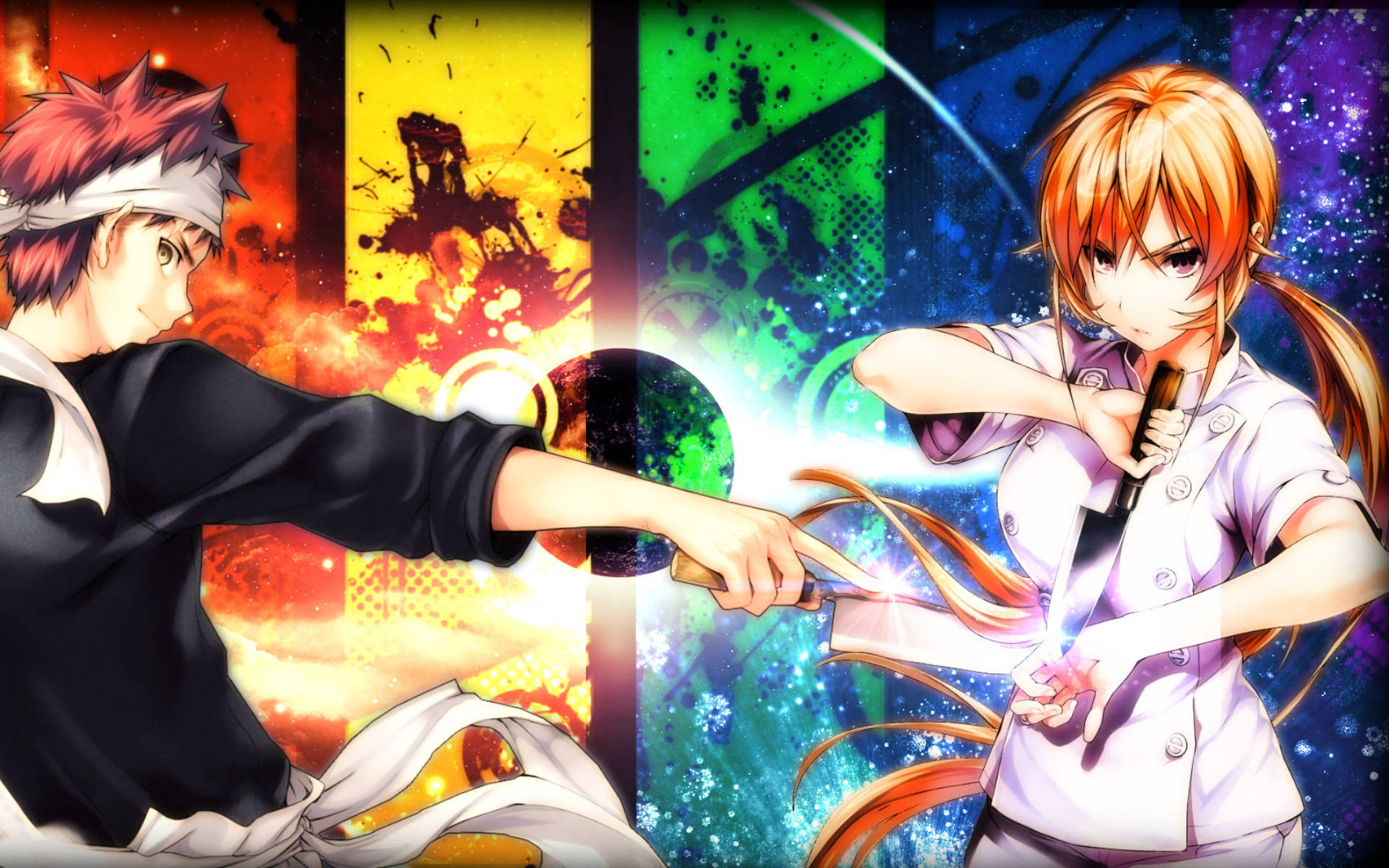 Food Wars Shokugeki no Soma, anime chefs, cosmic kitchen, Full HD Desktop Wallpaper
