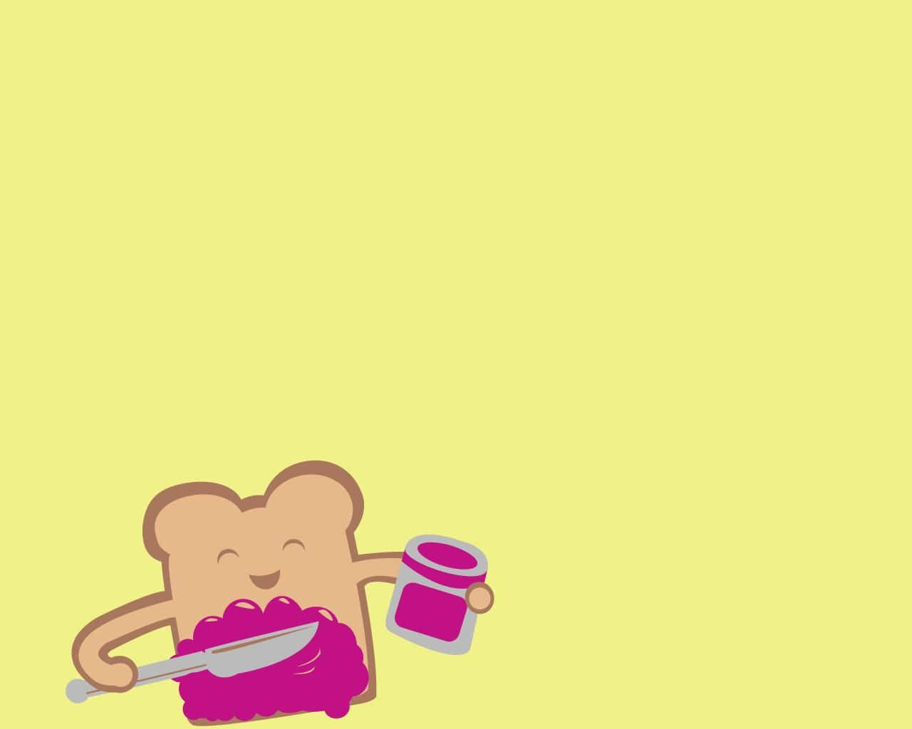 Funny Food Toast, cartoon slice of toast, arms, HD Desktop Wallpaper