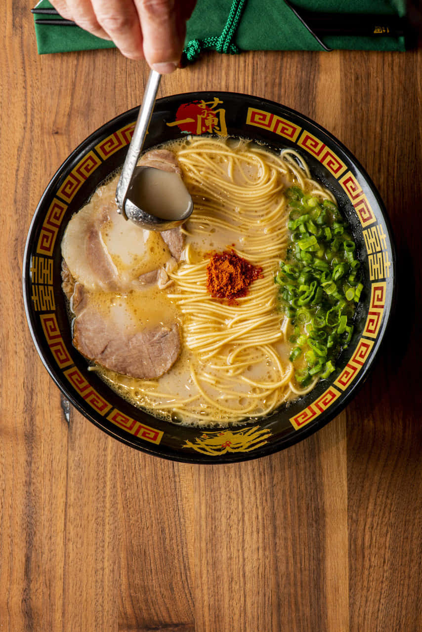 ramen, steaming bowl, noodles broth, HD Phone Wallpaper