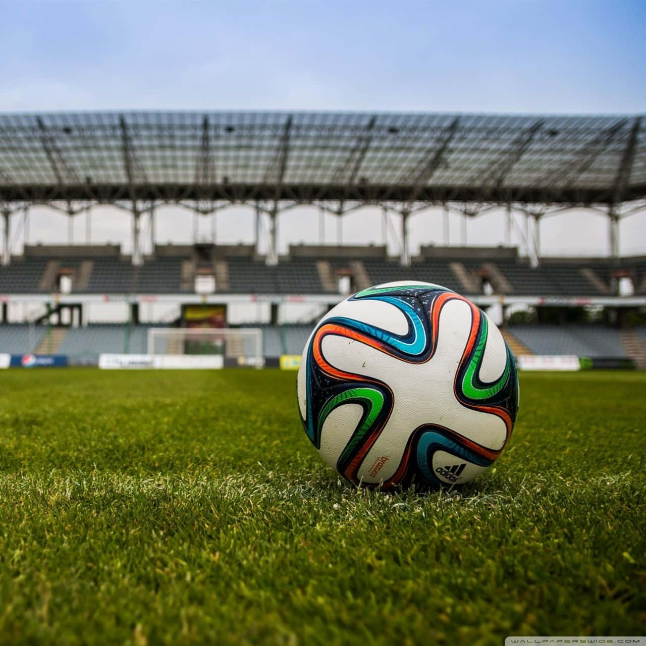 Football Galaxy, soccer ball, stadium, HD Desktop Wallpaper