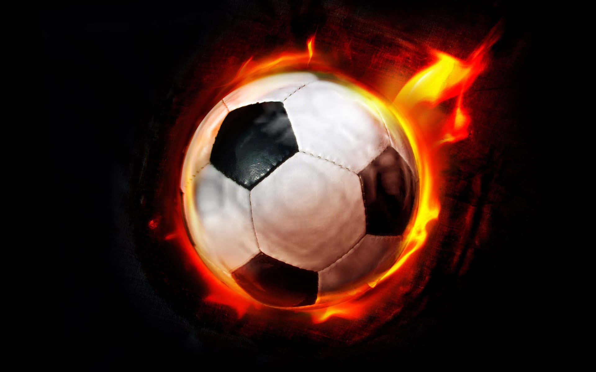 Football On Fire, 1920 x 1200, vibrant orange flames, Full HD Desktop Wallpaper