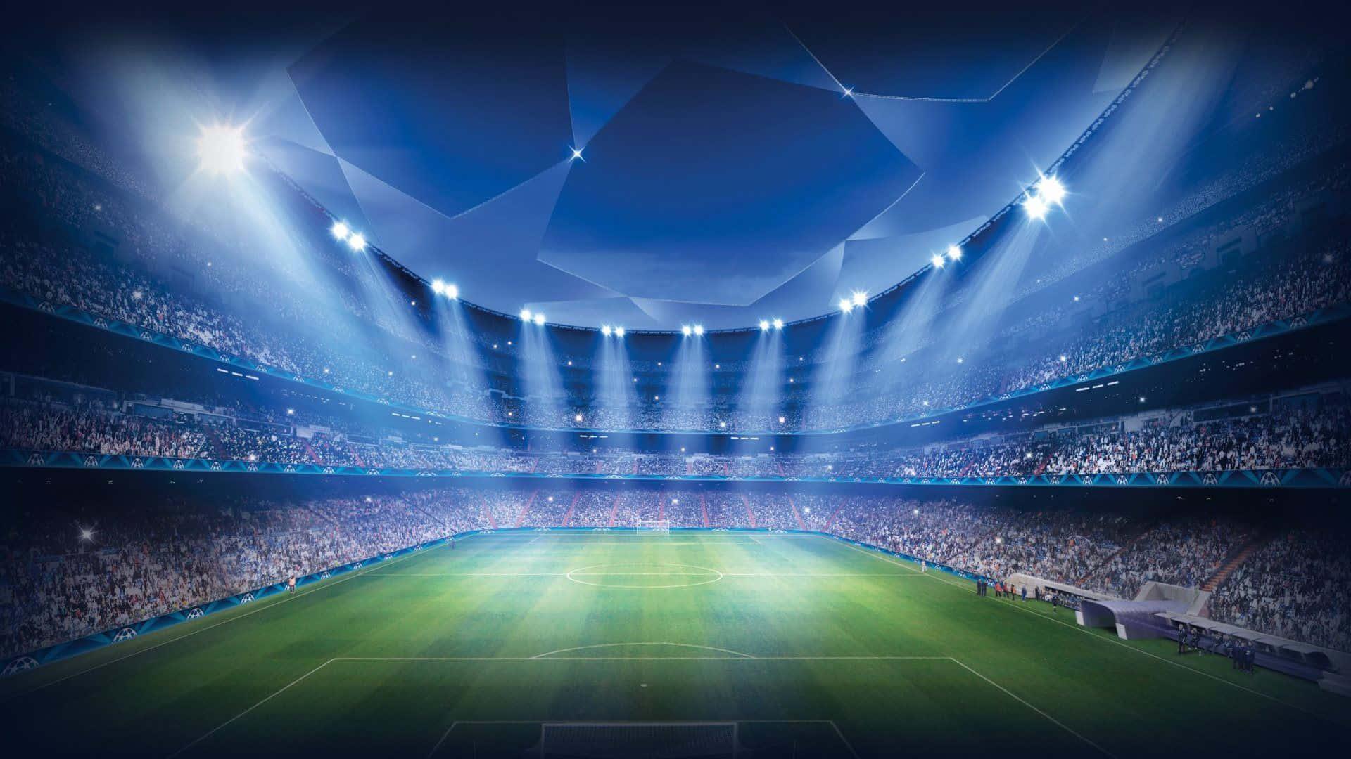 Football Pc, stadium, cheering fans, Full HD Desktop Wallpaper