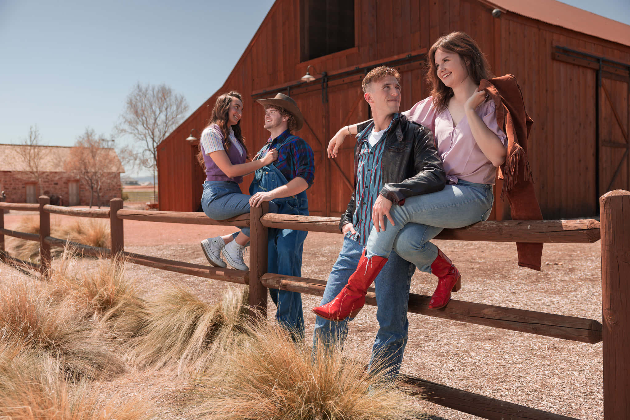 Footloose, cowboy hats, boots, Full HD Desktop Wallpaper