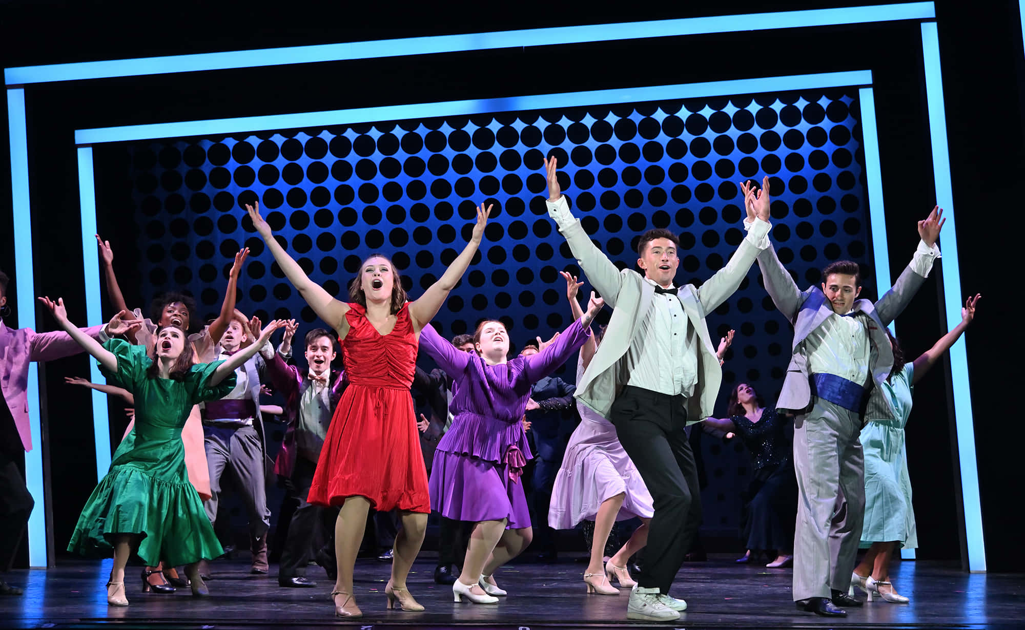 Footloose, musical cast, stage, Full HD Desktop Wallpaper
