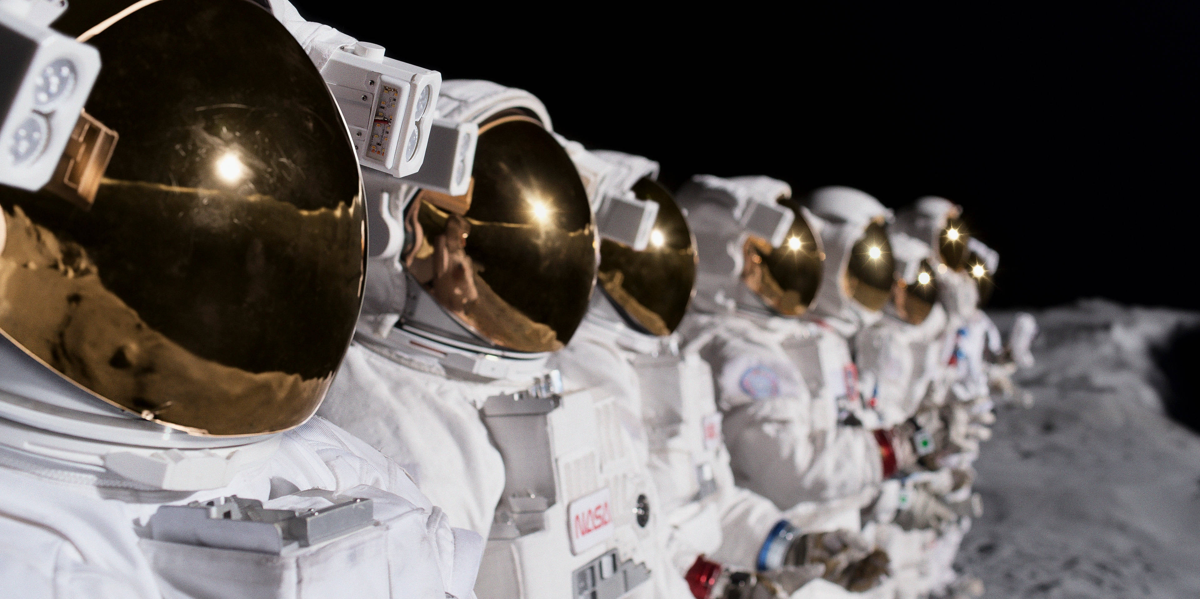 For All Mankind, astronauts, white space suits, 4K Desktop Wallpaper