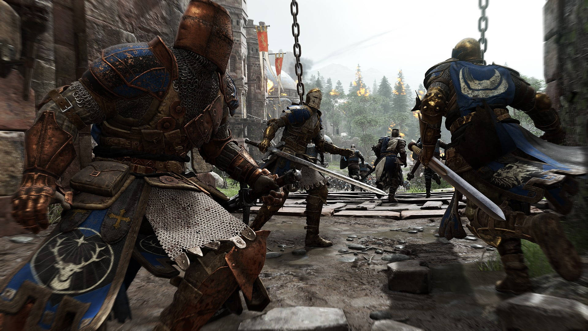 For Honor Conqueror, medieval knights, ornate armor, Full HD Desktop Wallpaper