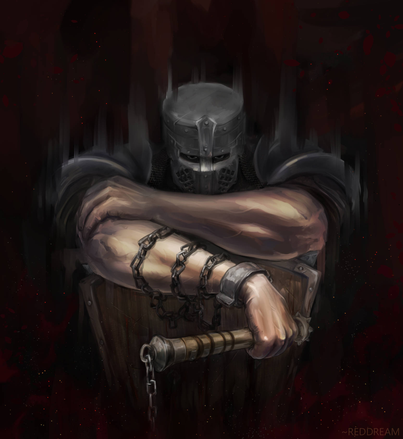 For Honor Conqueror, grim knight, dark armor, HD Phone Wallpaper
