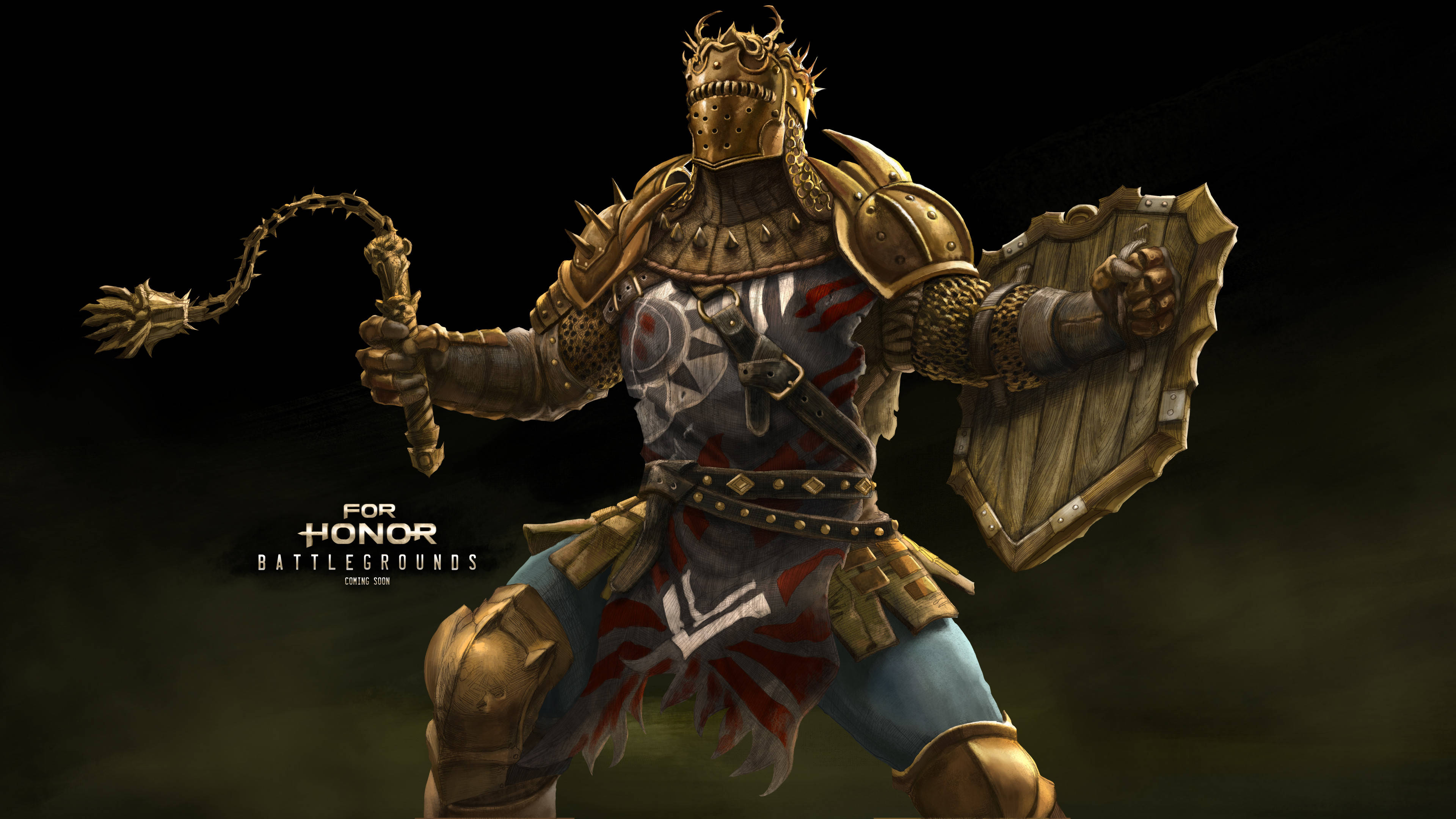 For Honor Conqueror, spiked helmet, spiked flail, 4K Desktop Wallpaper