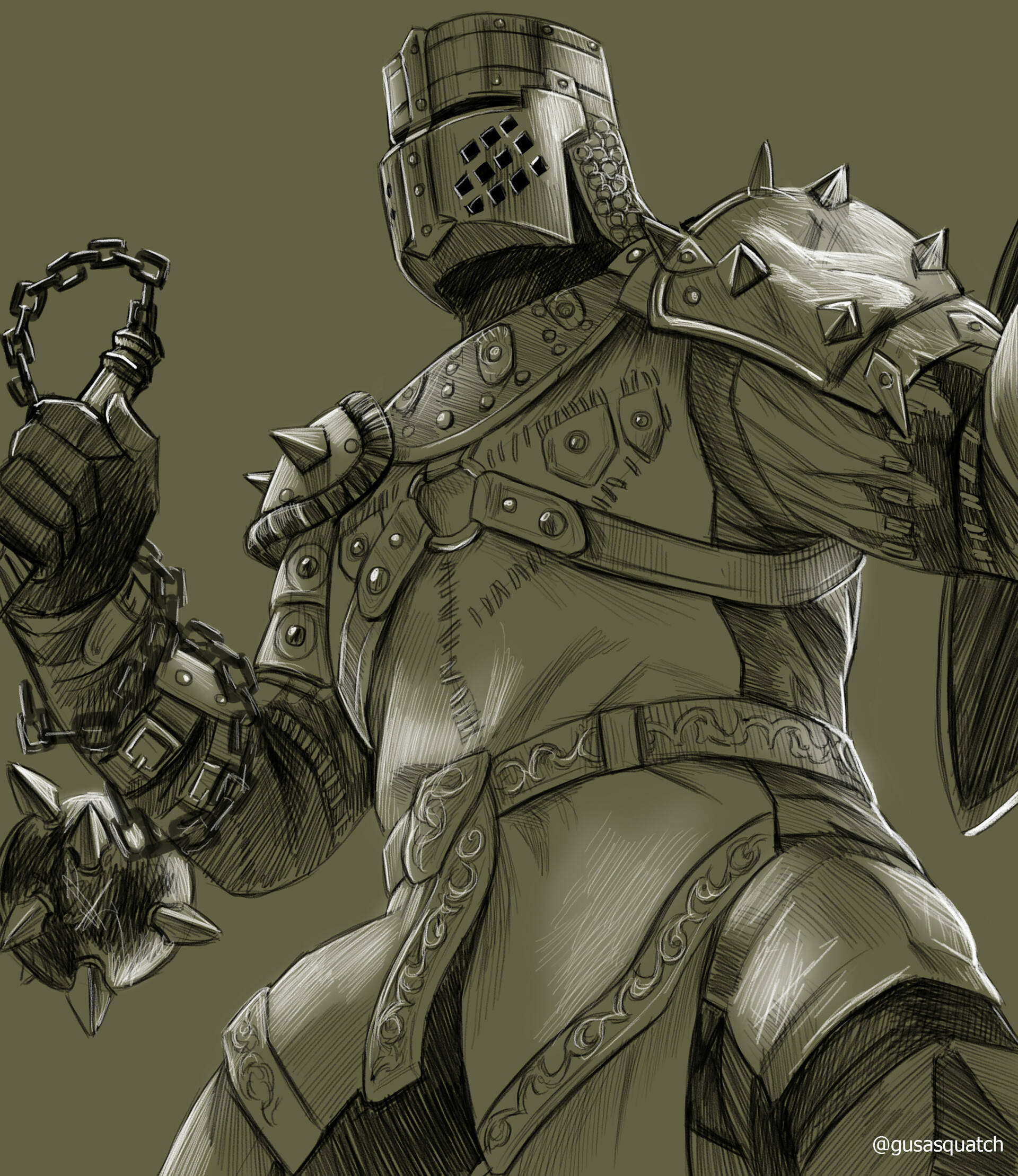 For Honor Conqueror, heavily armored knight, ornate plate armor, Full HD Phone Wallpaper