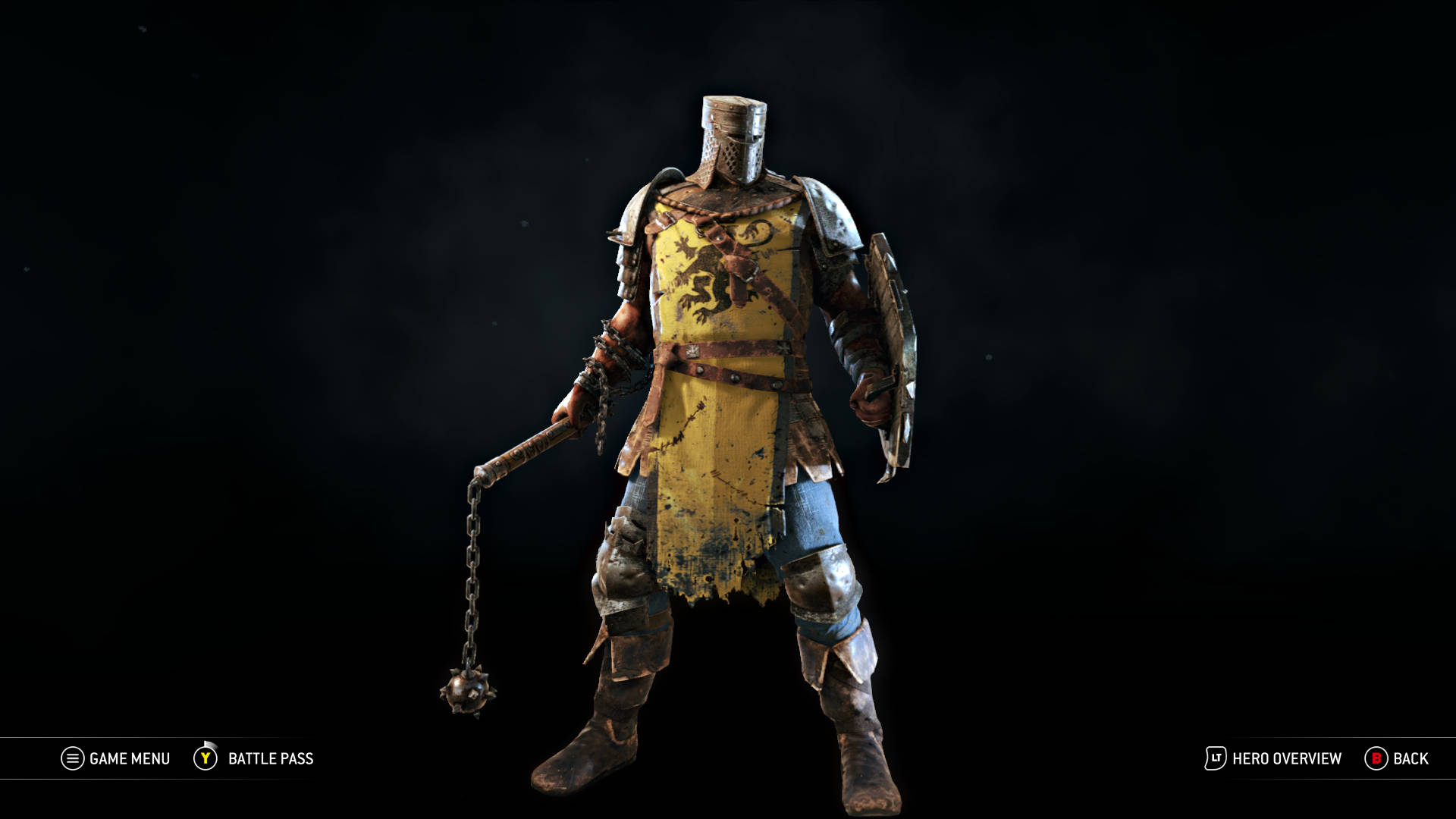 For Honor Conqueror, tattered yellow tabard, chainmail, Full HD Desktop Wallpaper