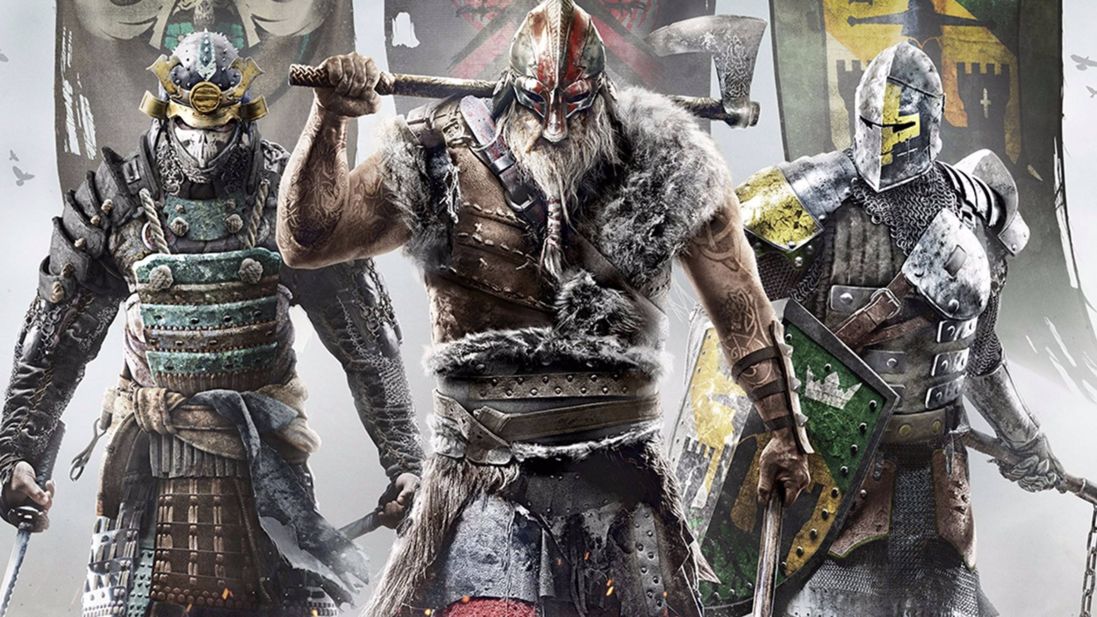 For Honor, samurai, viking, 4K Desktop Wallpaper