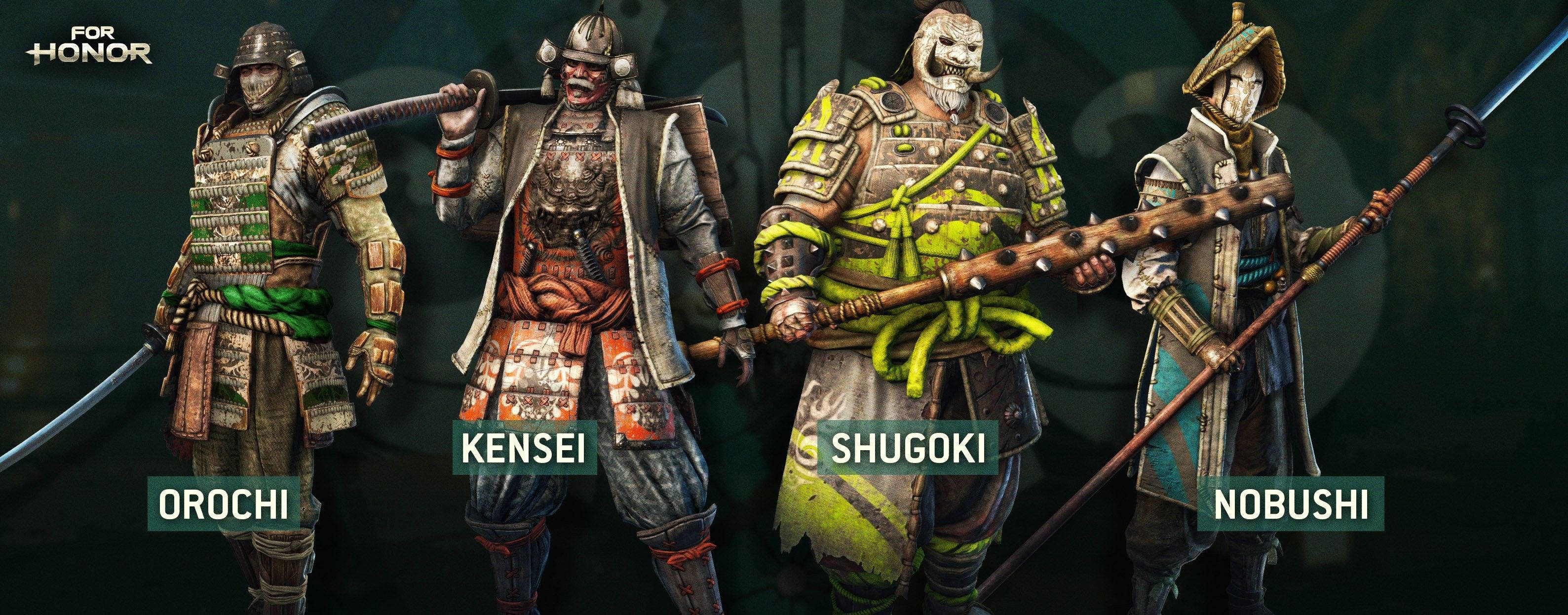 For Honor, samurai, armored samurai warriors, 2K Desktop Wallpaper