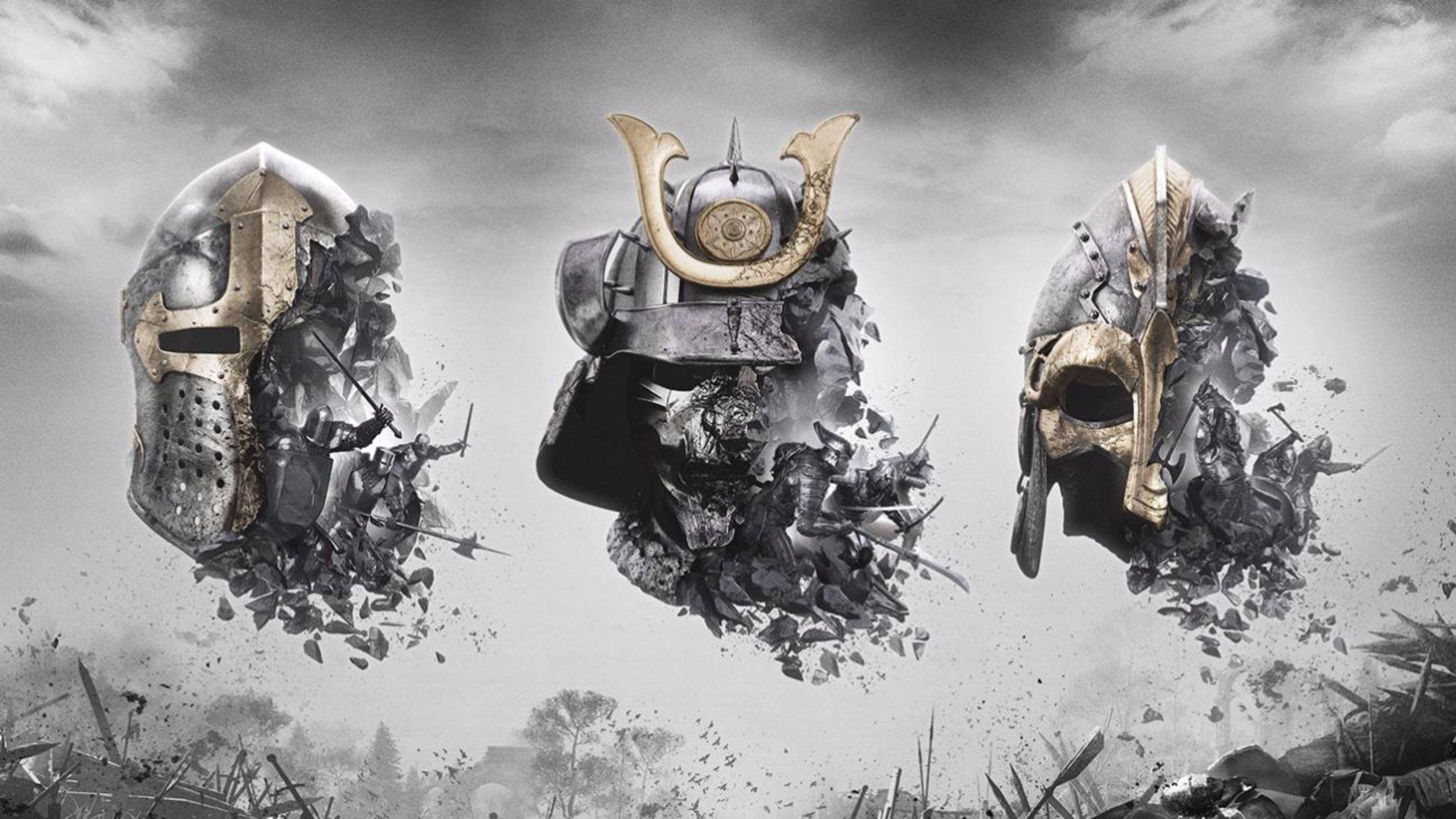 For Honor, medieval helmets, stormy sky, 4K Desktop Wallpaper